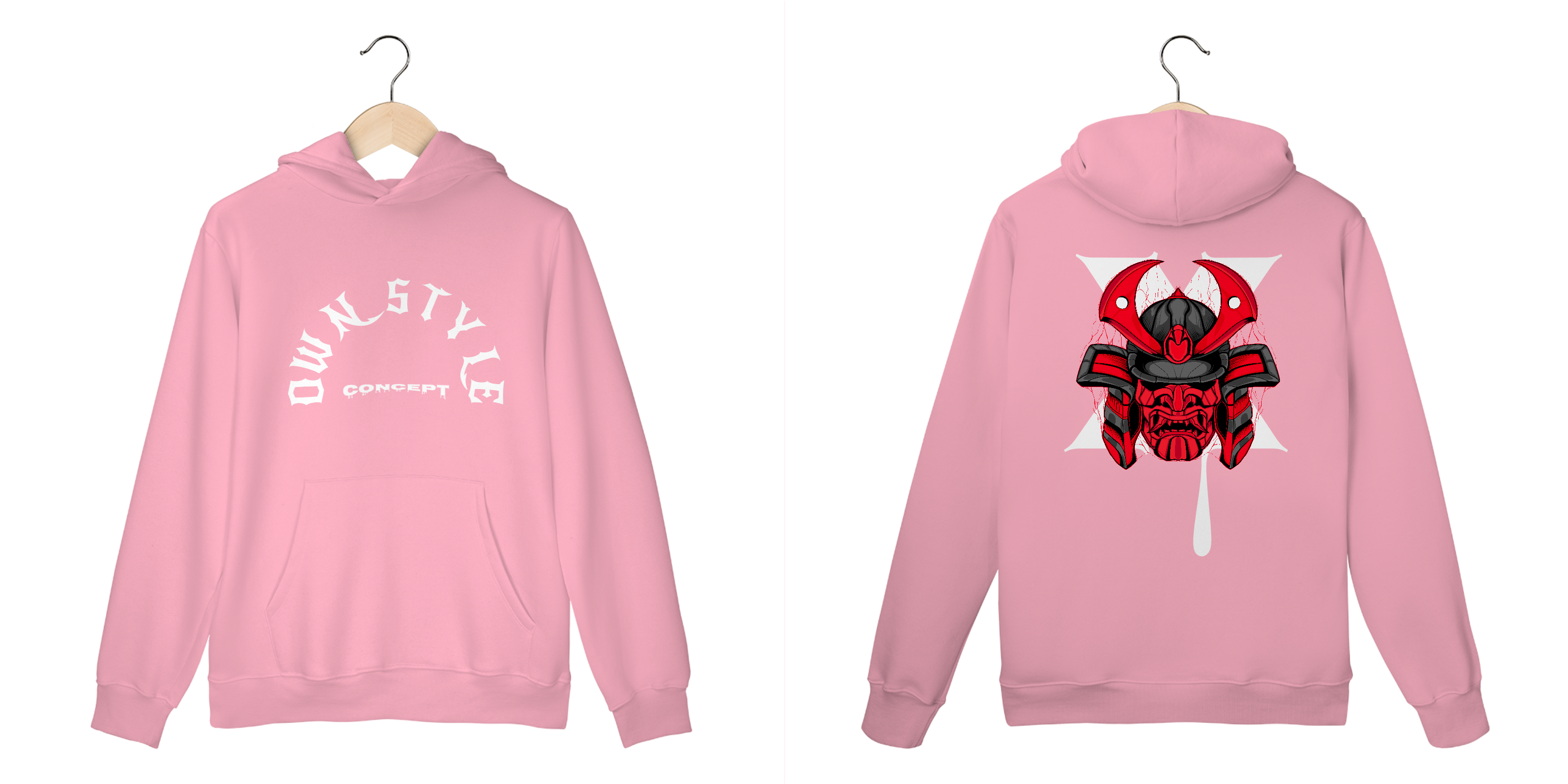 Moletom Canguru Rosa - Own Style Linha X