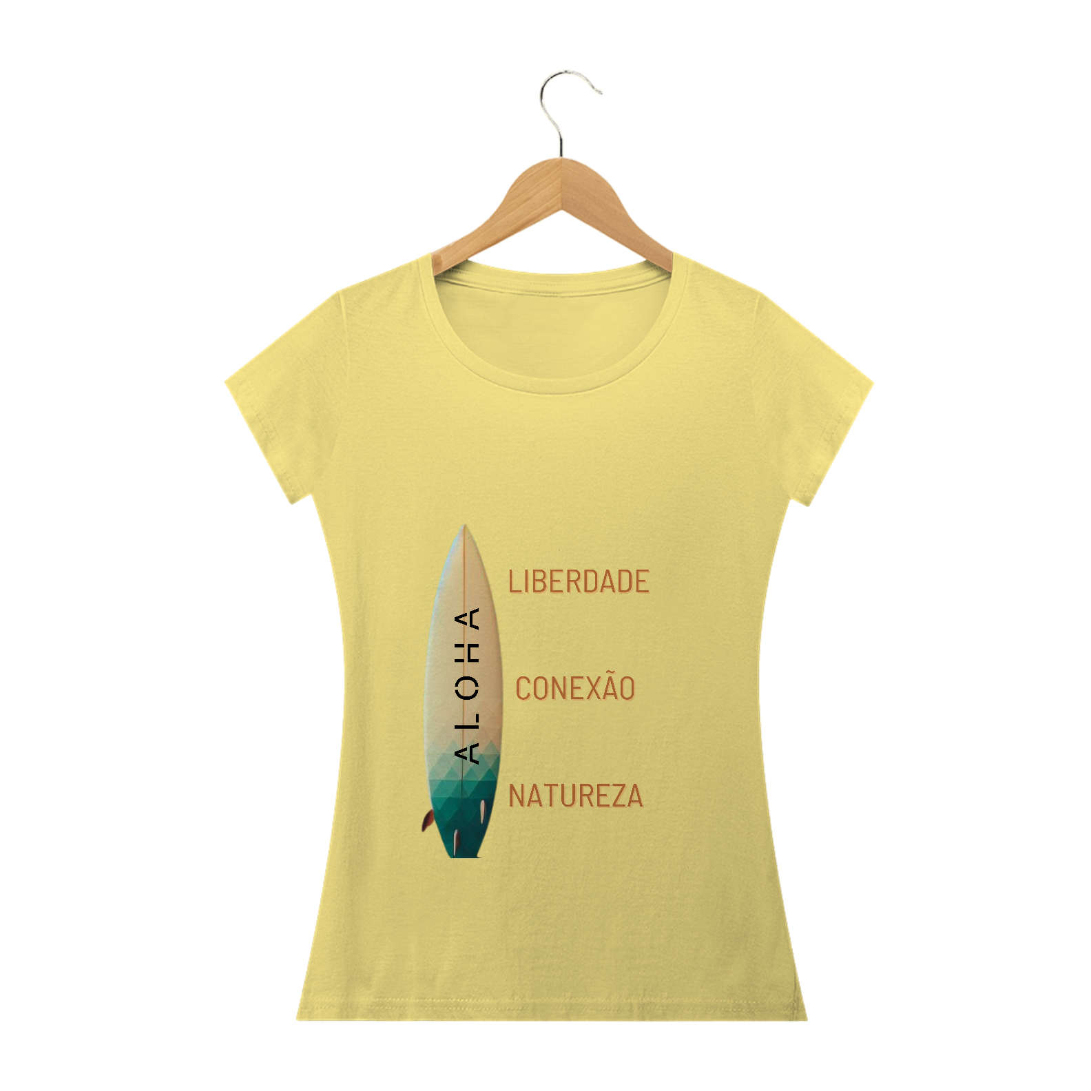 CAMISETA FEMININA SURFISTA ALOHA