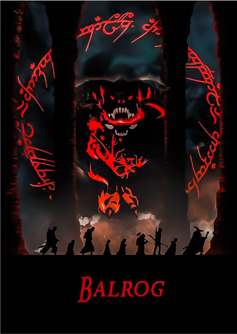 Poster Balrog Senhor do Anéis