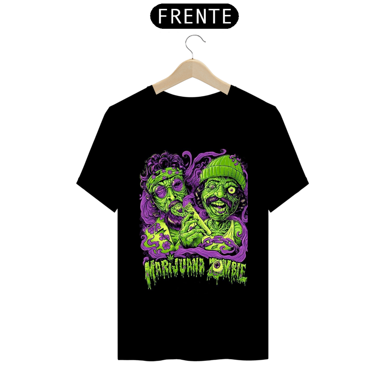 Camiseta Marijuana Zumbi 