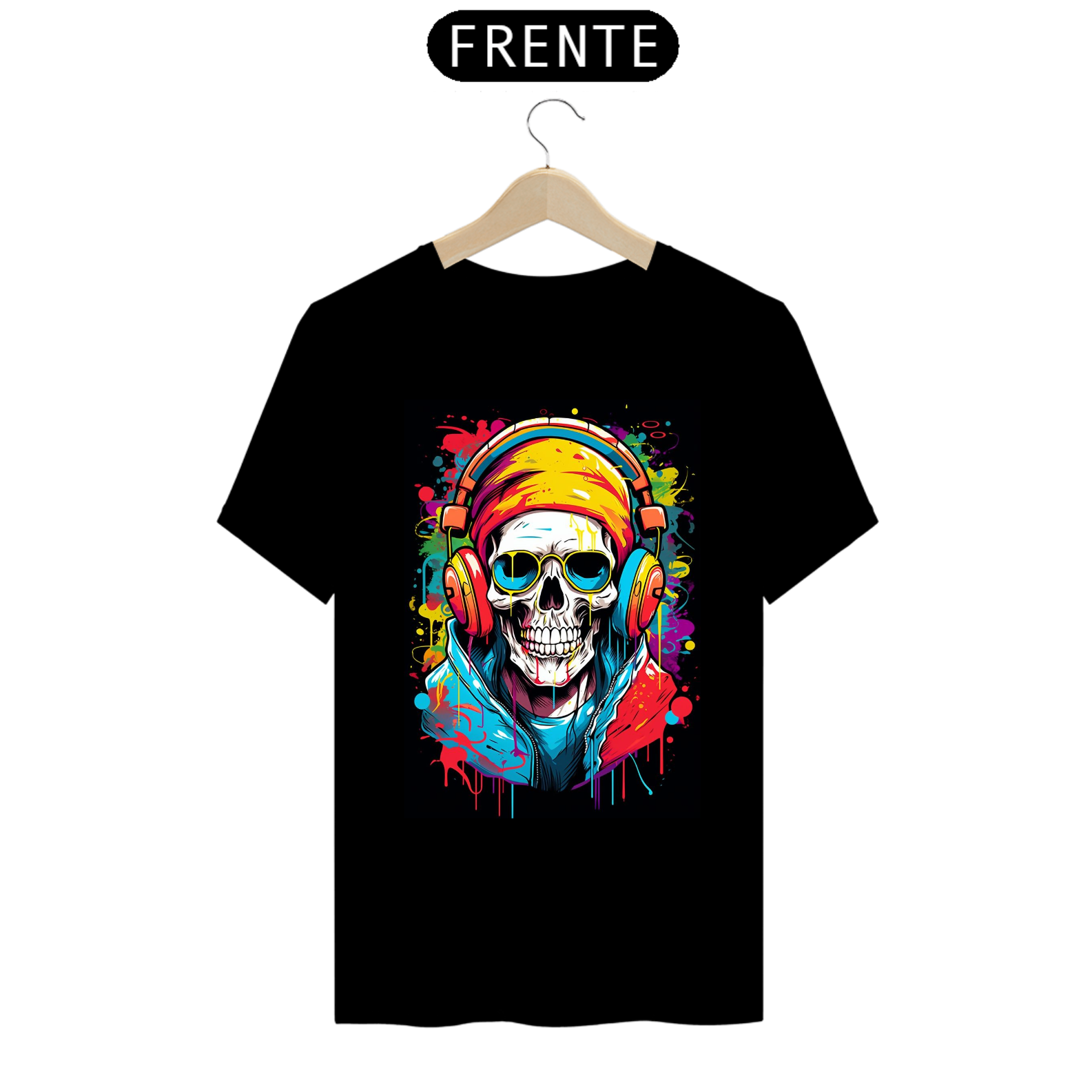 Camiseta Art da caveira 