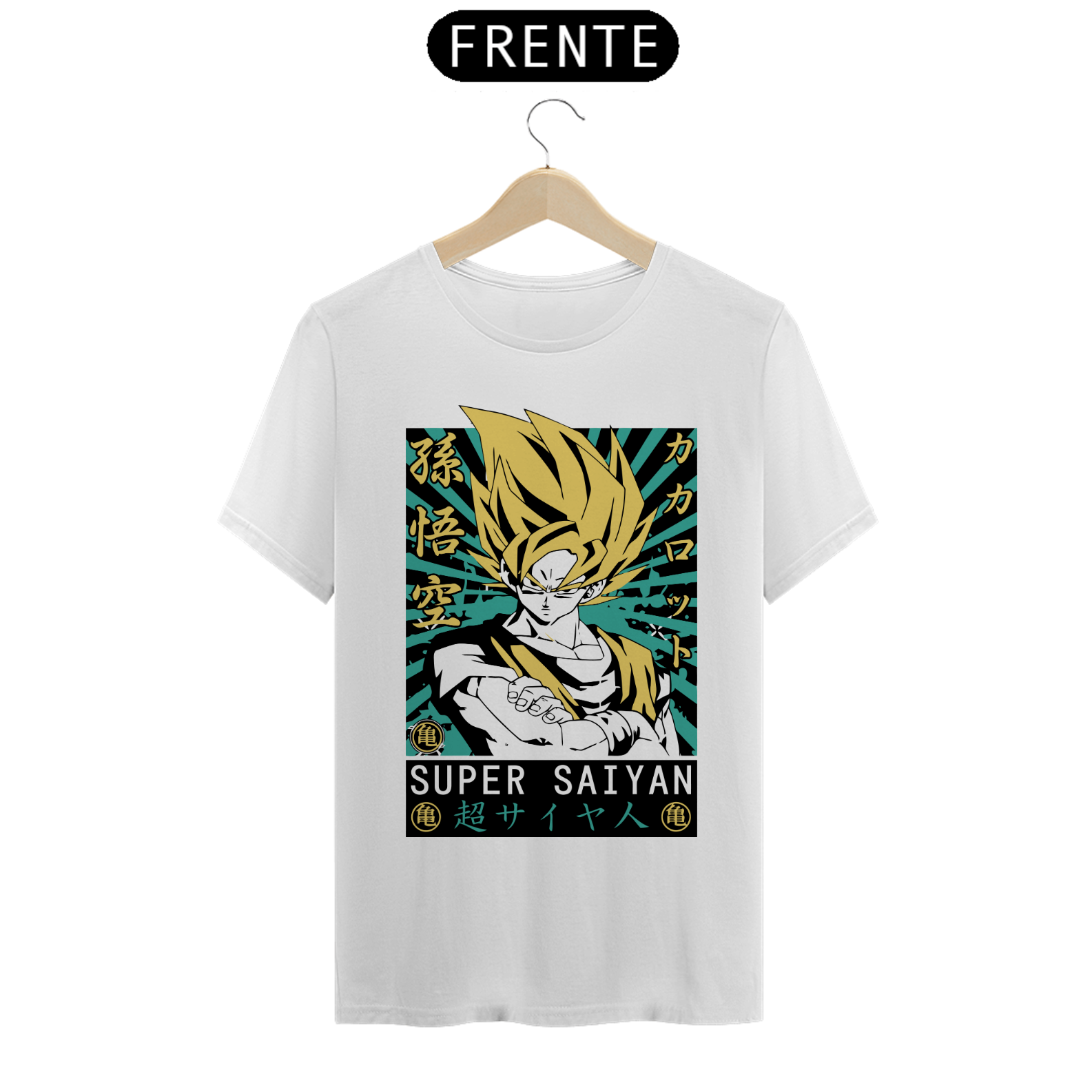 Camiseta Dragon Ball - Goku Super Saiyajin: Transforme-se em um Guerreiro Lendário