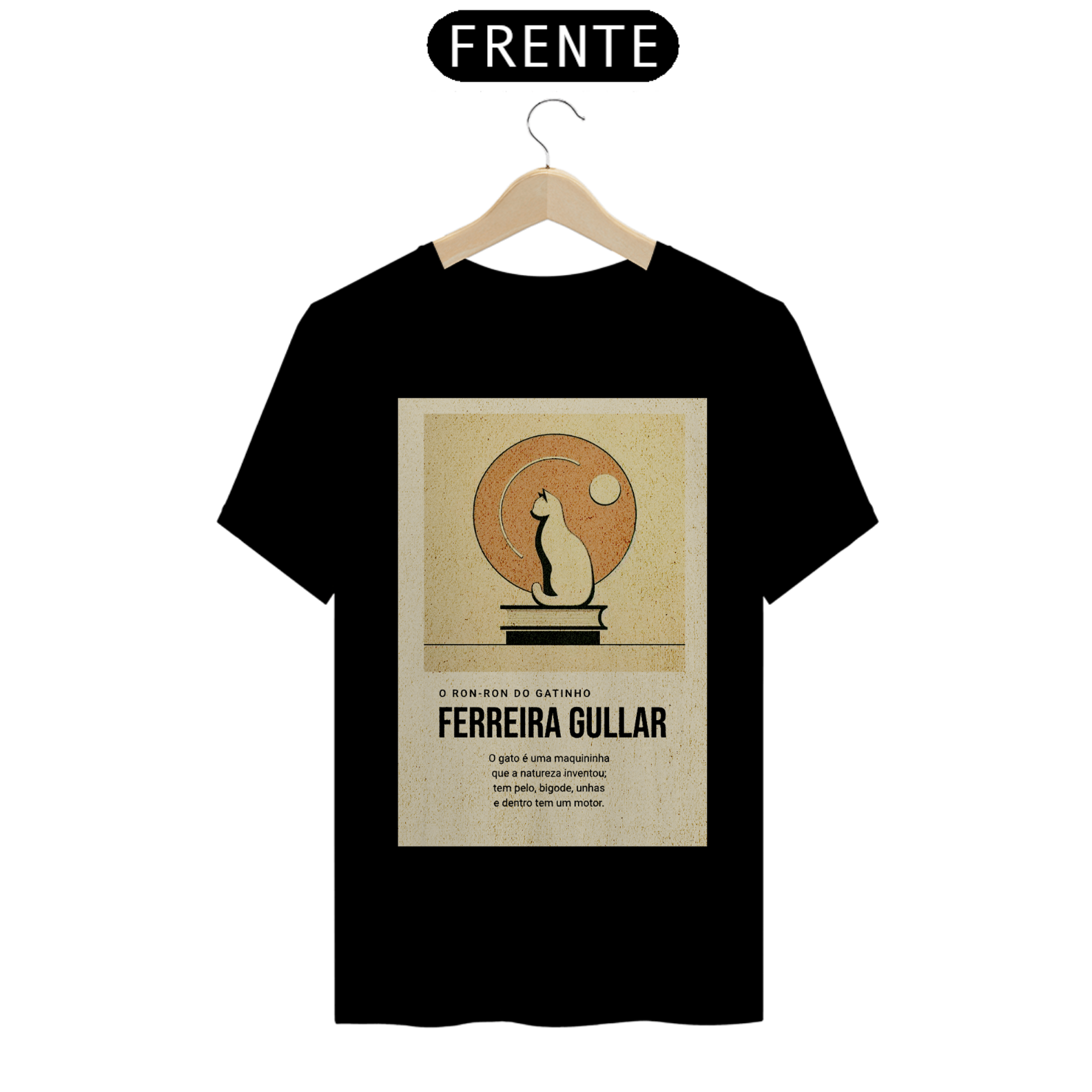 Camiseta O Ron-Ron do Gatinho - Ferreira Gullar