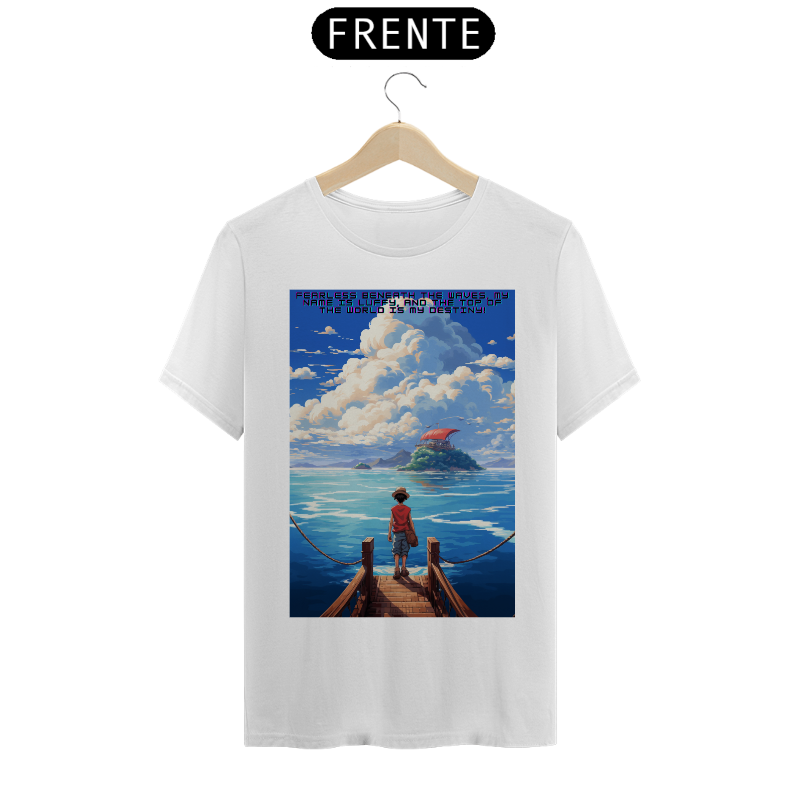 Nome do produto  Camiseta Masc. Luffy Ondas Imagináveis 