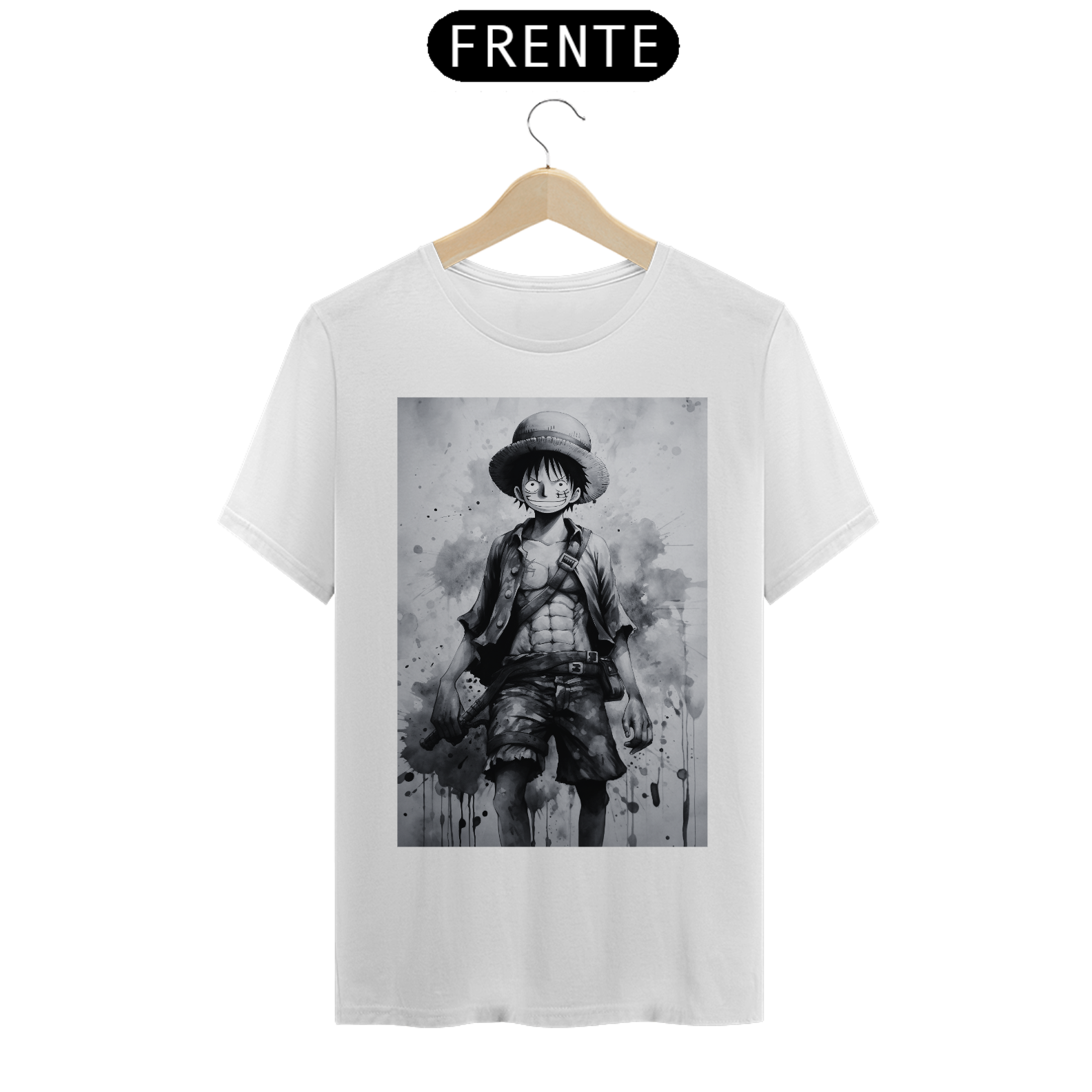 Nome do produto  Camiseta Masculina do Monkey D. Luffy 