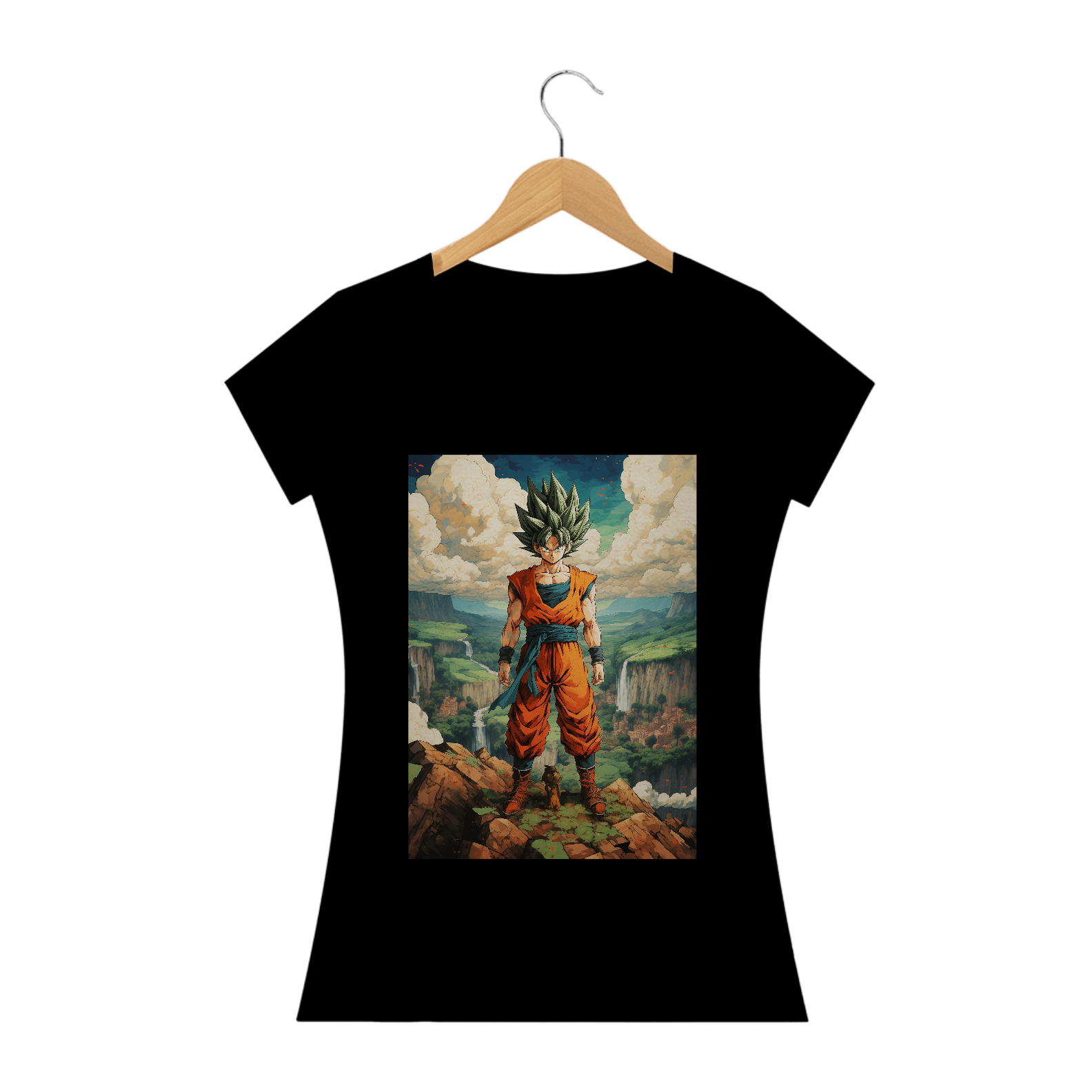 Nome do produto  Camiseta Feminina Goku 