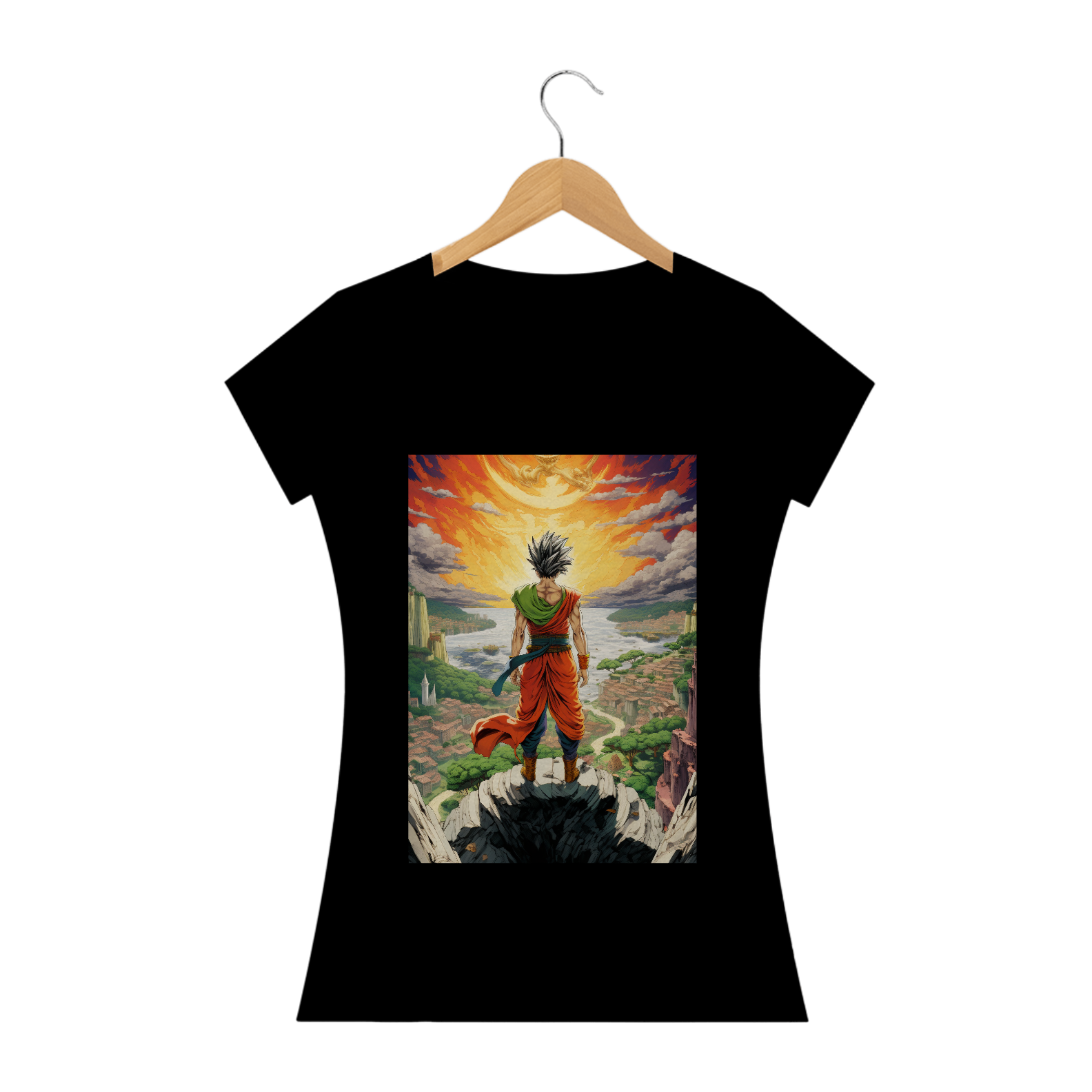 Nome do produto  Camiseta Feminina do Gohan