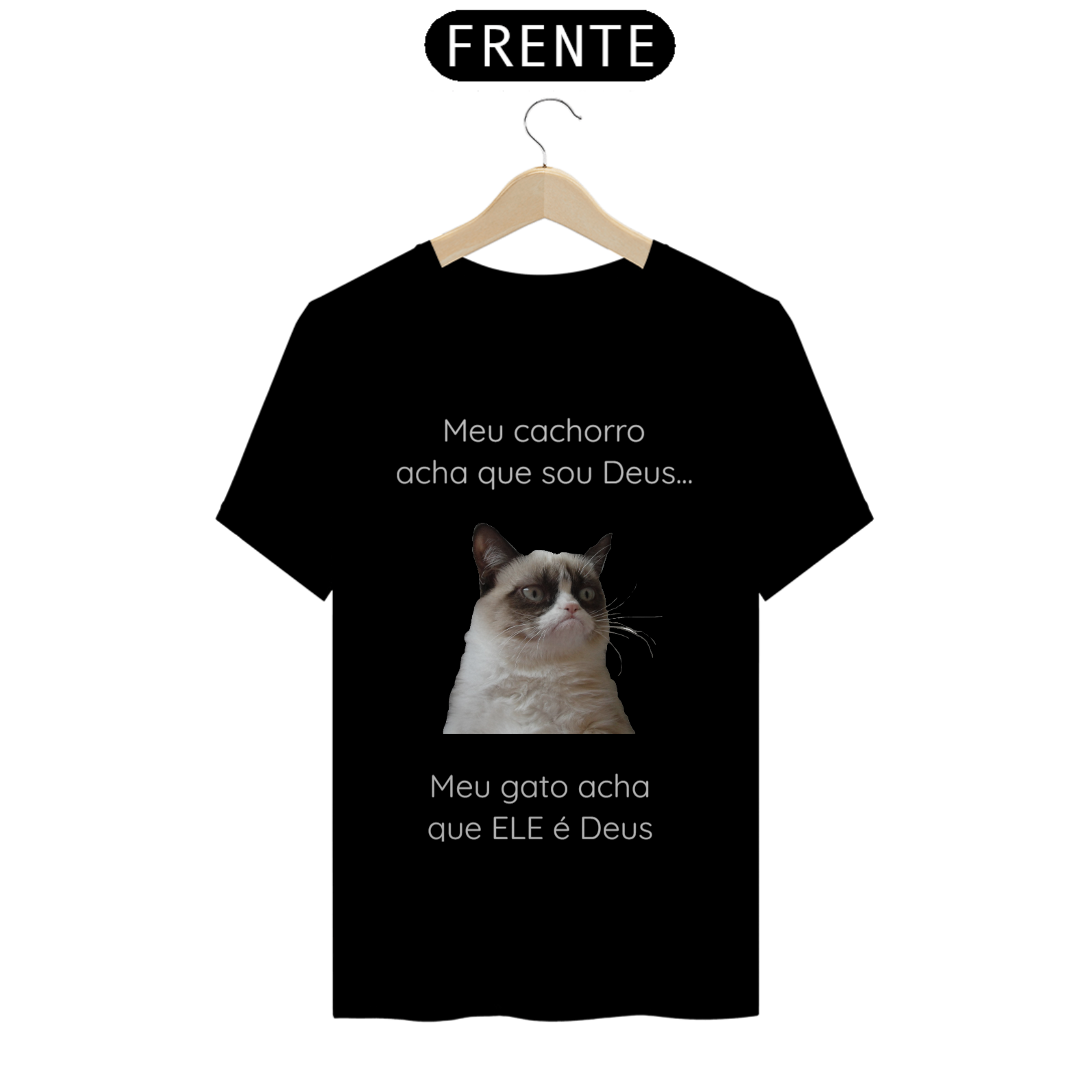 Nome do produto  Camisa Gato é Deus