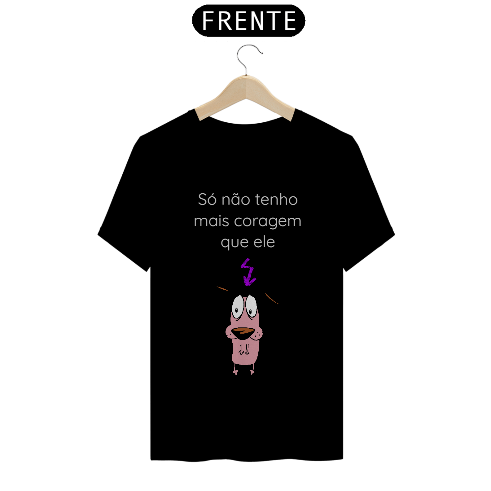 Nome do produto  Camisa Coragem, o Cão Covarde