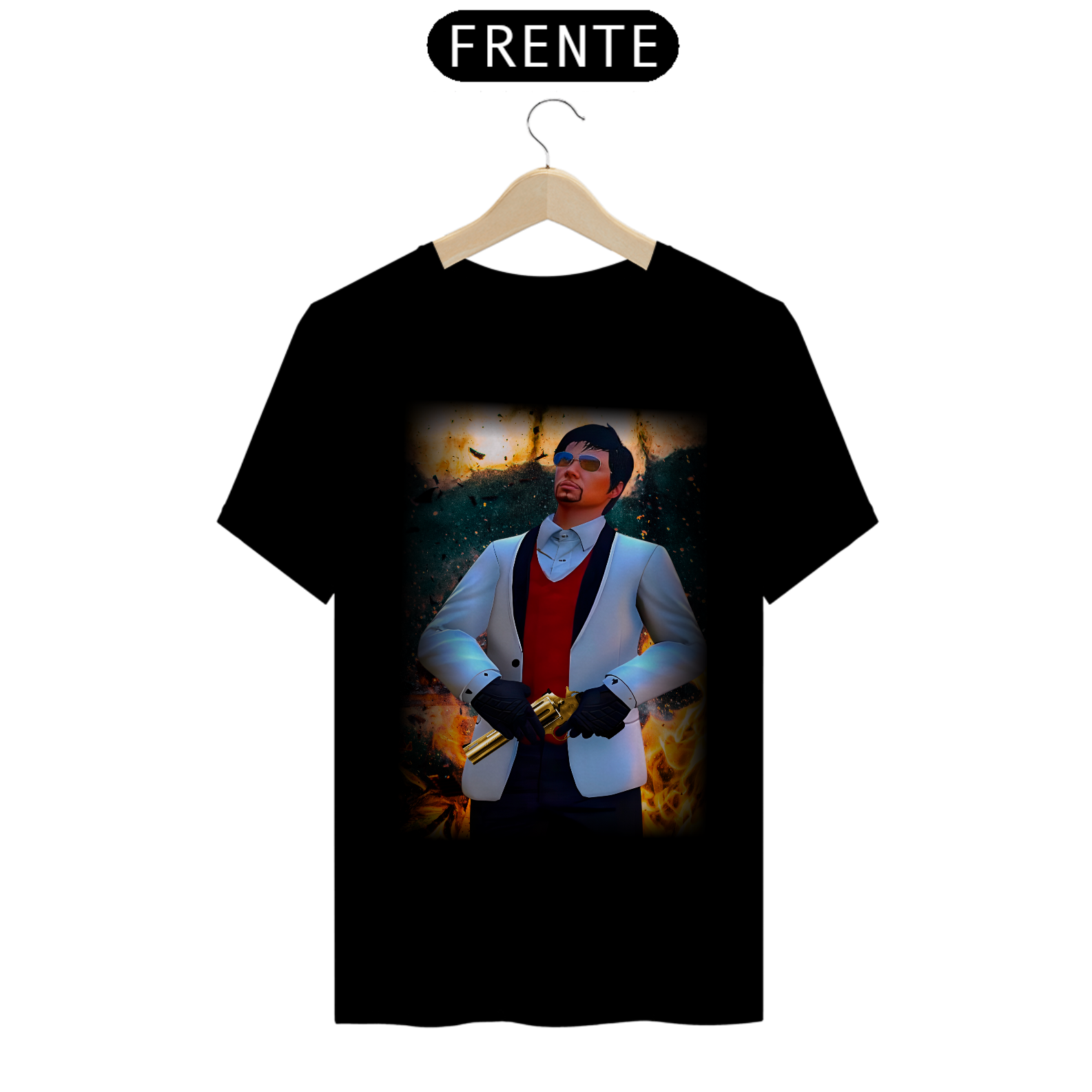 Nome do produto: Lo Padrinho - Camiseta T-shirts Basica