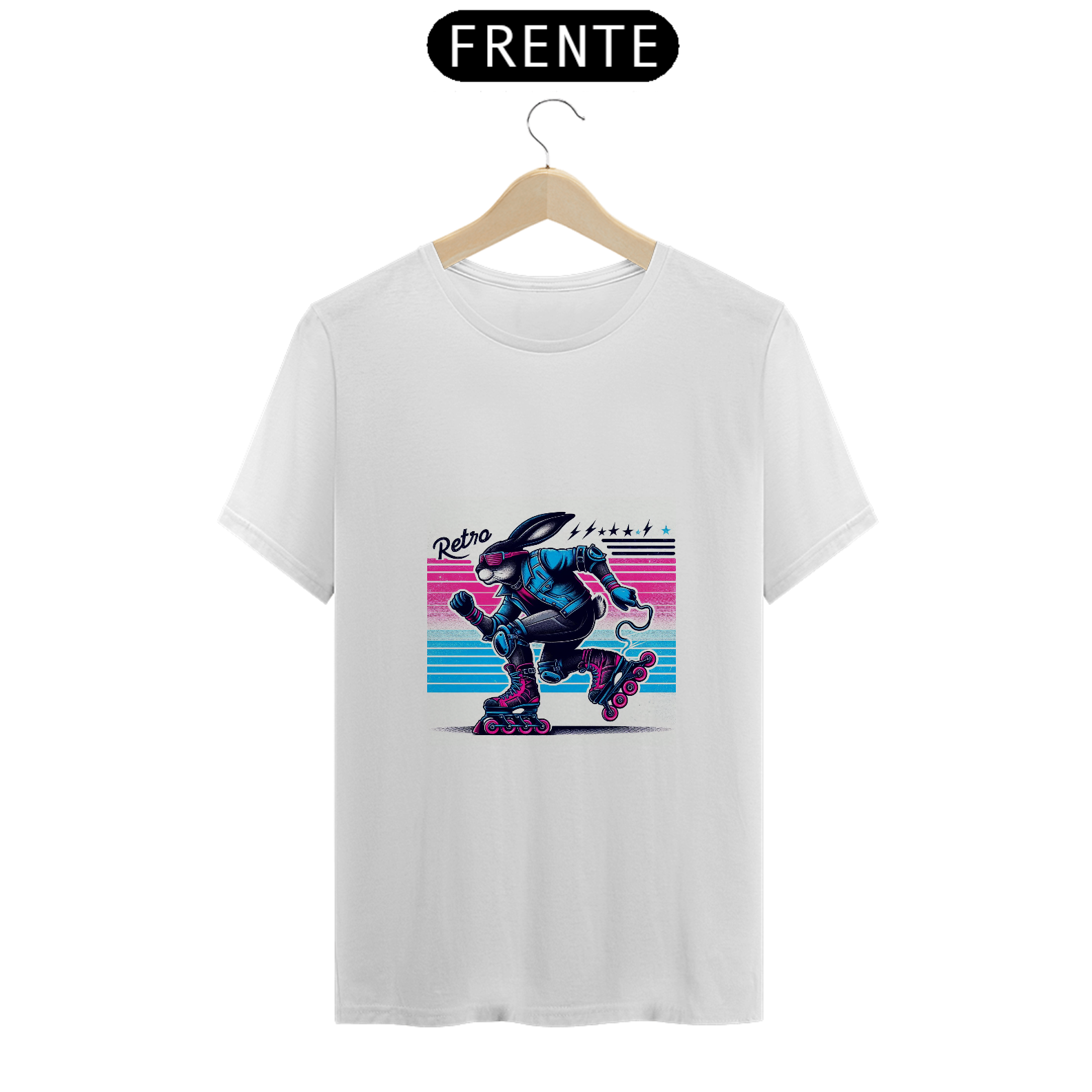 Camiseta Coelho de patins 01