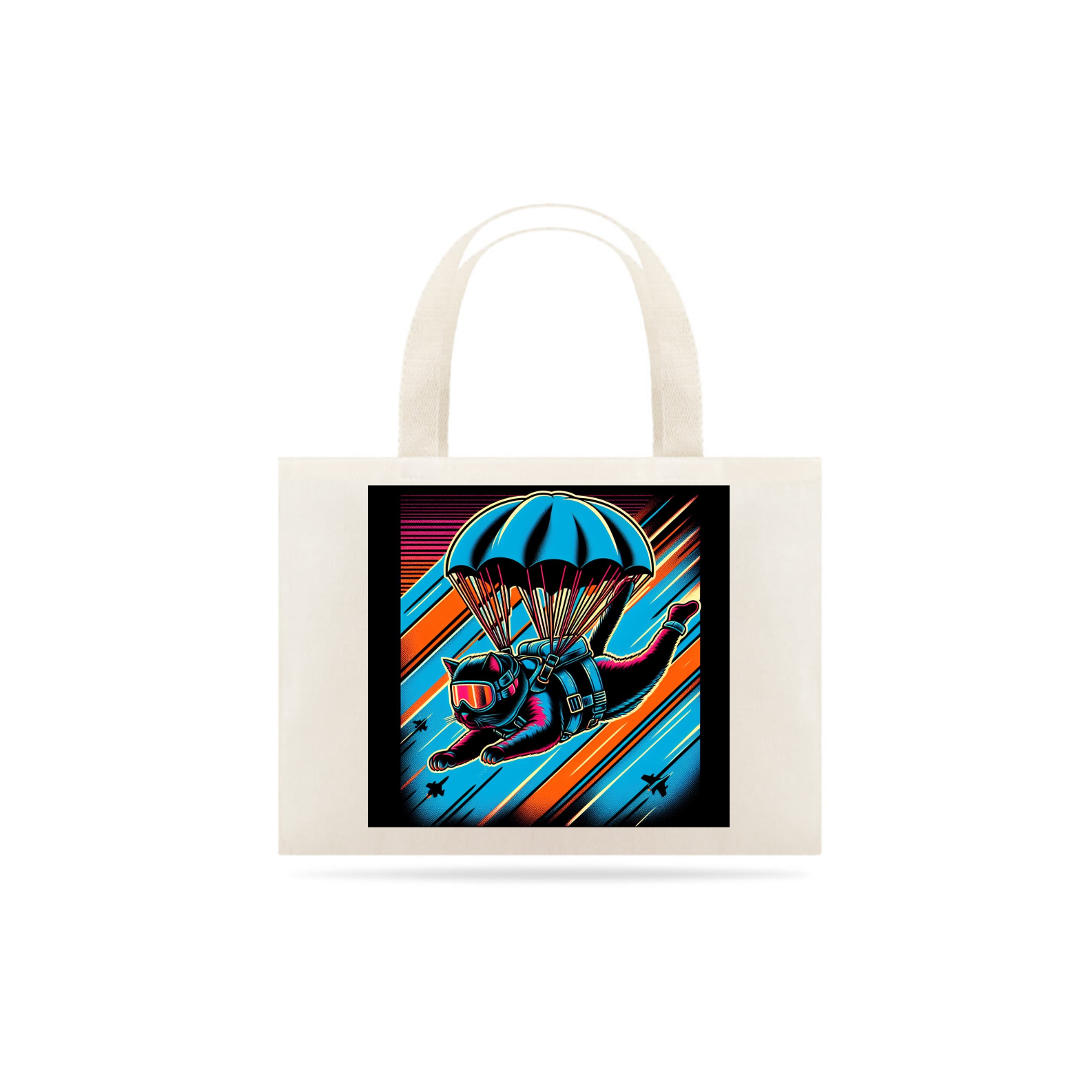 Ecobag gato paraquedista 01