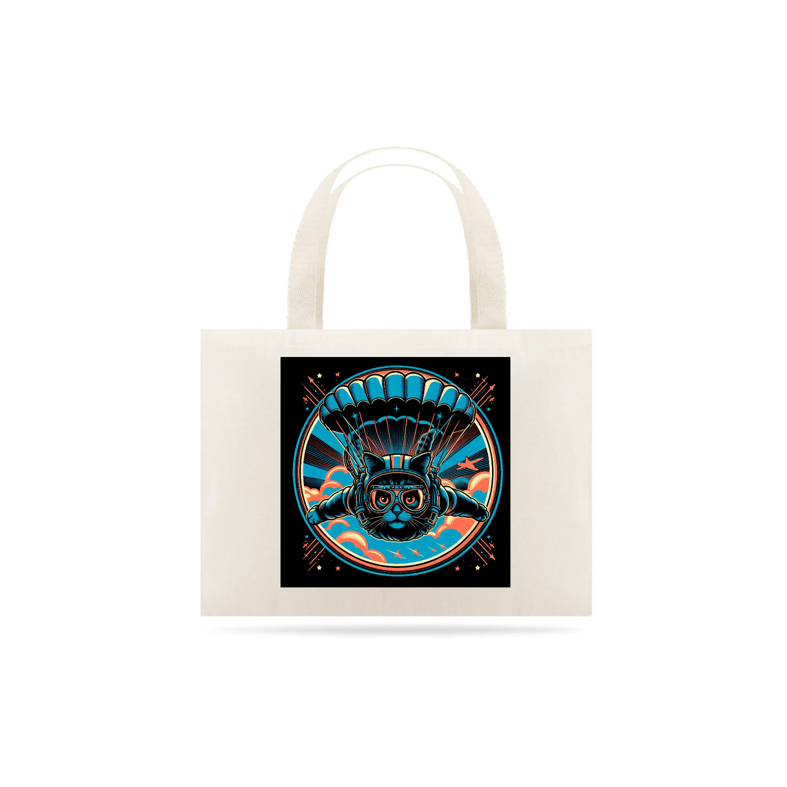 Ecobag Gato paraquedista 02