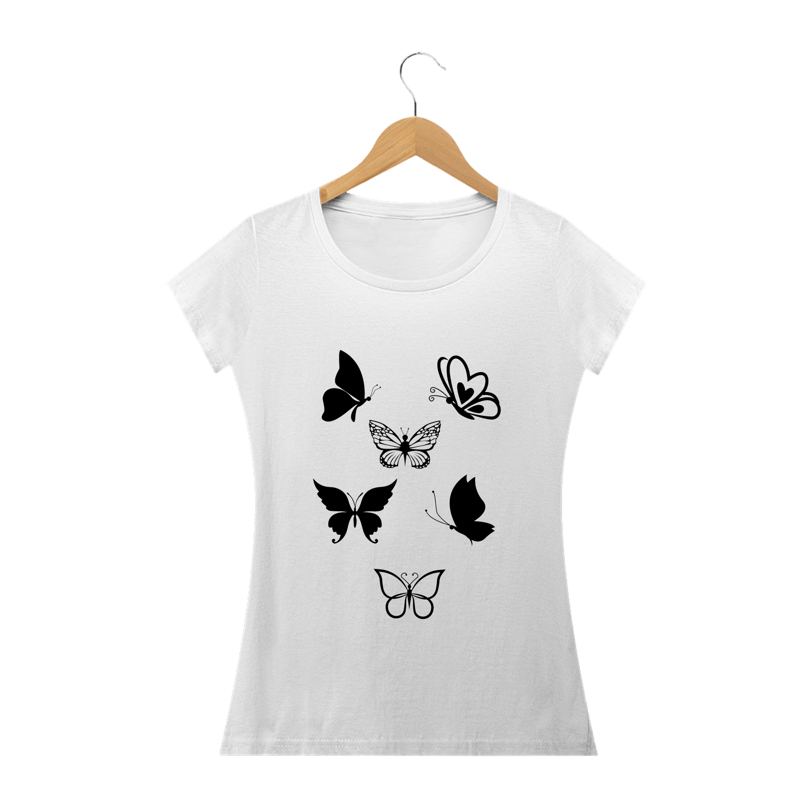 T-shirt estampada Borboletas