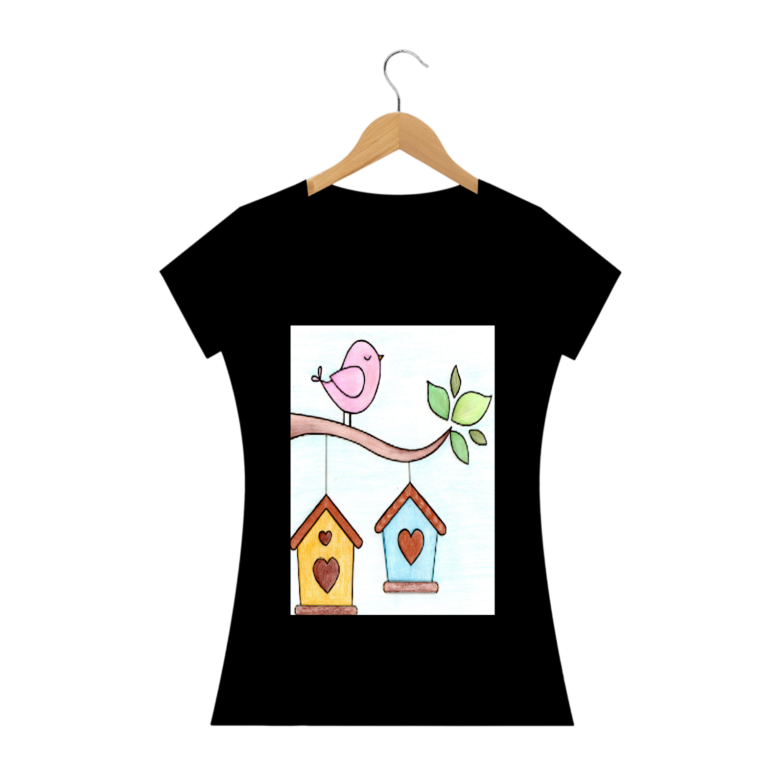 Camisa feminina passarinho