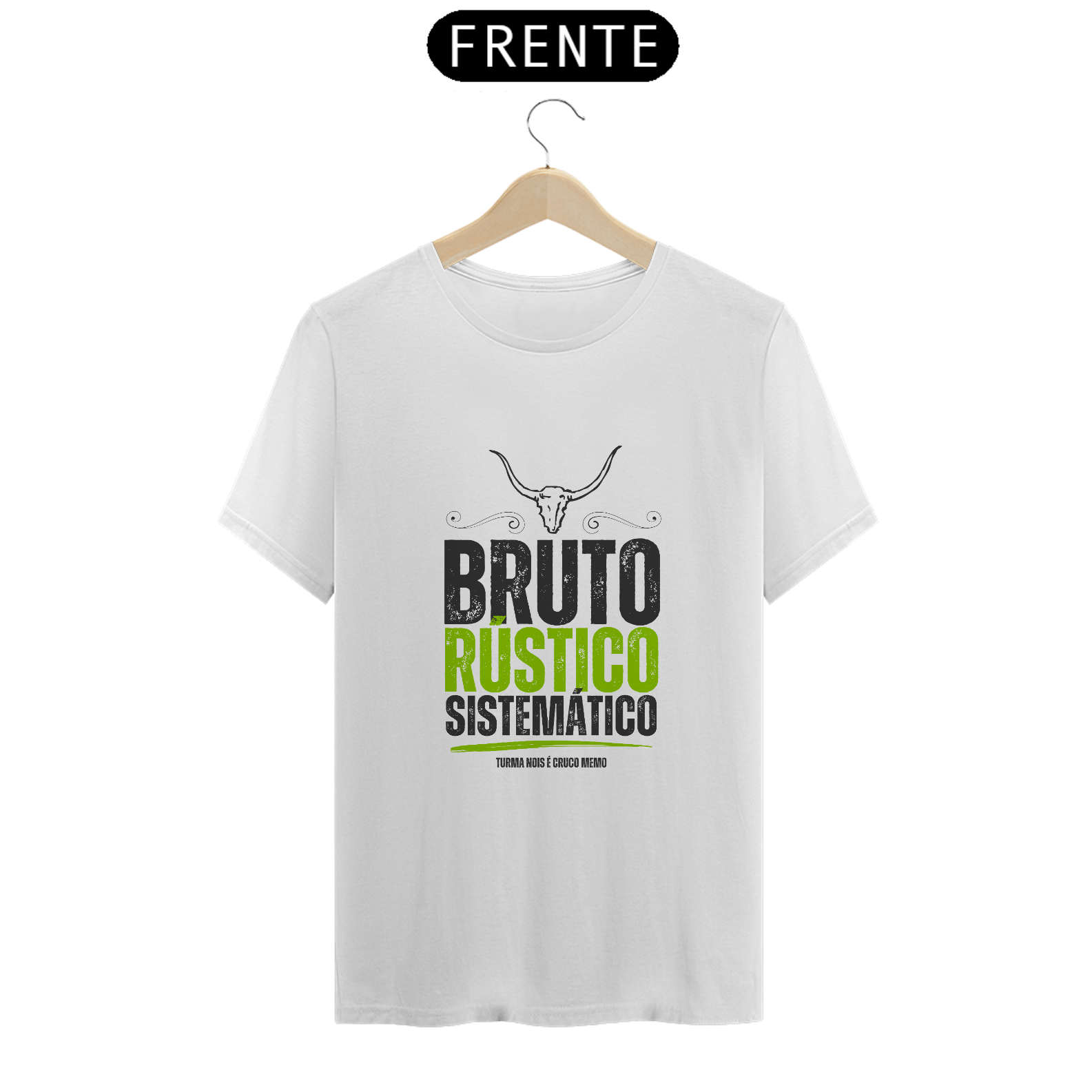 Camiseta T-Shirt Masculino / Bruto Rústico Sistemático