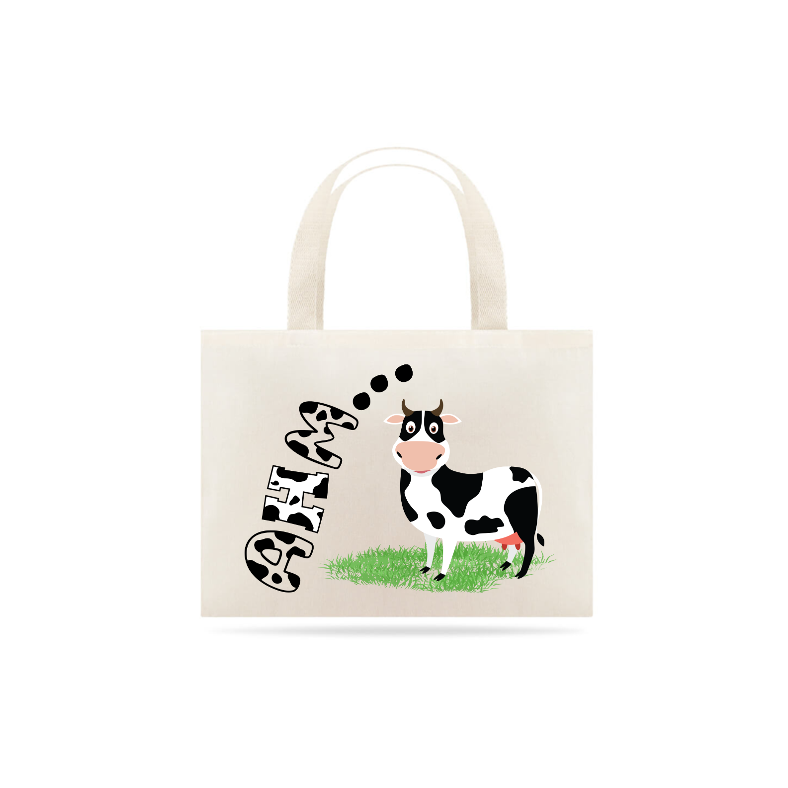 Nome do produto: Ecobag Vaca Chiquinha