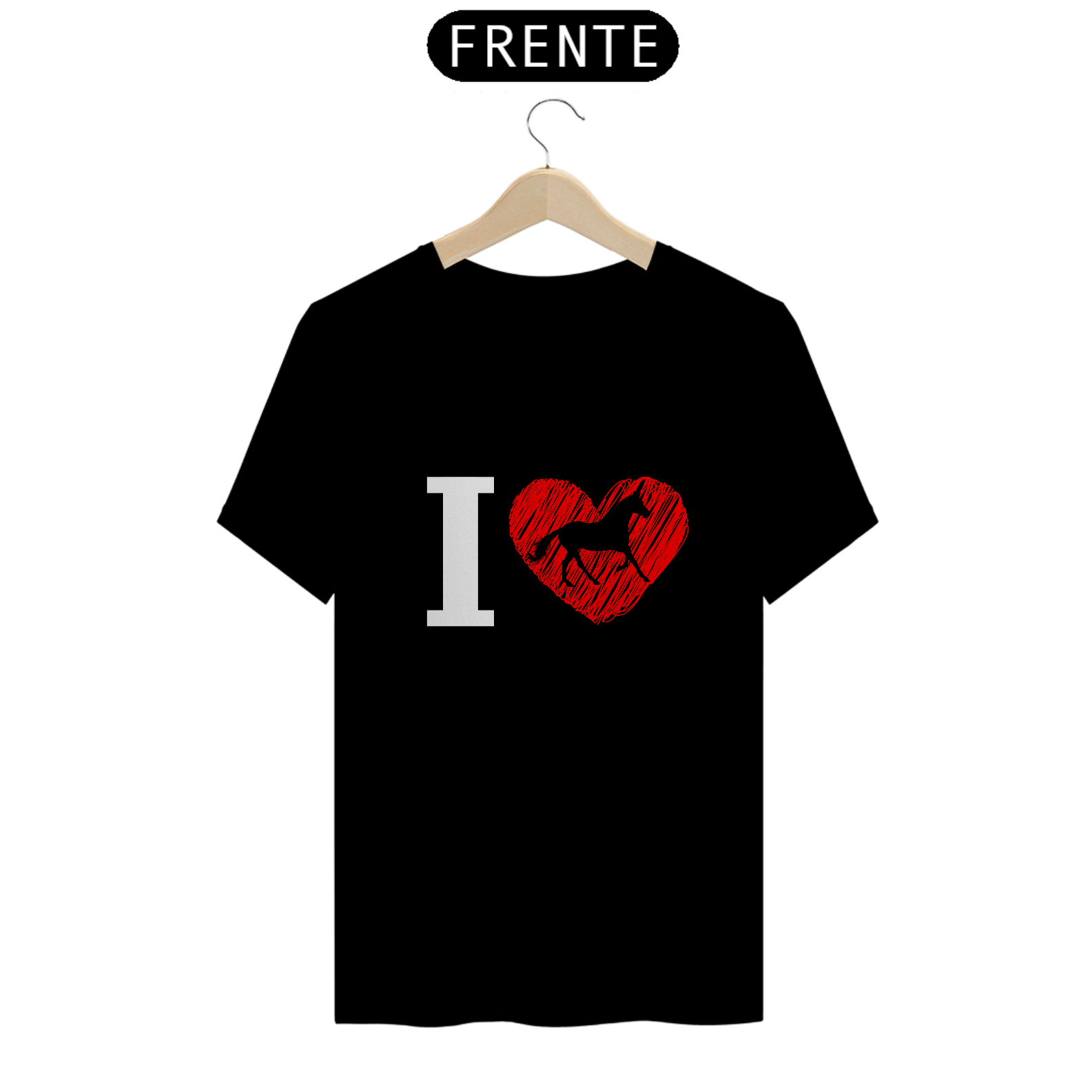 T-shirt Classic Feminino / I Love Horse