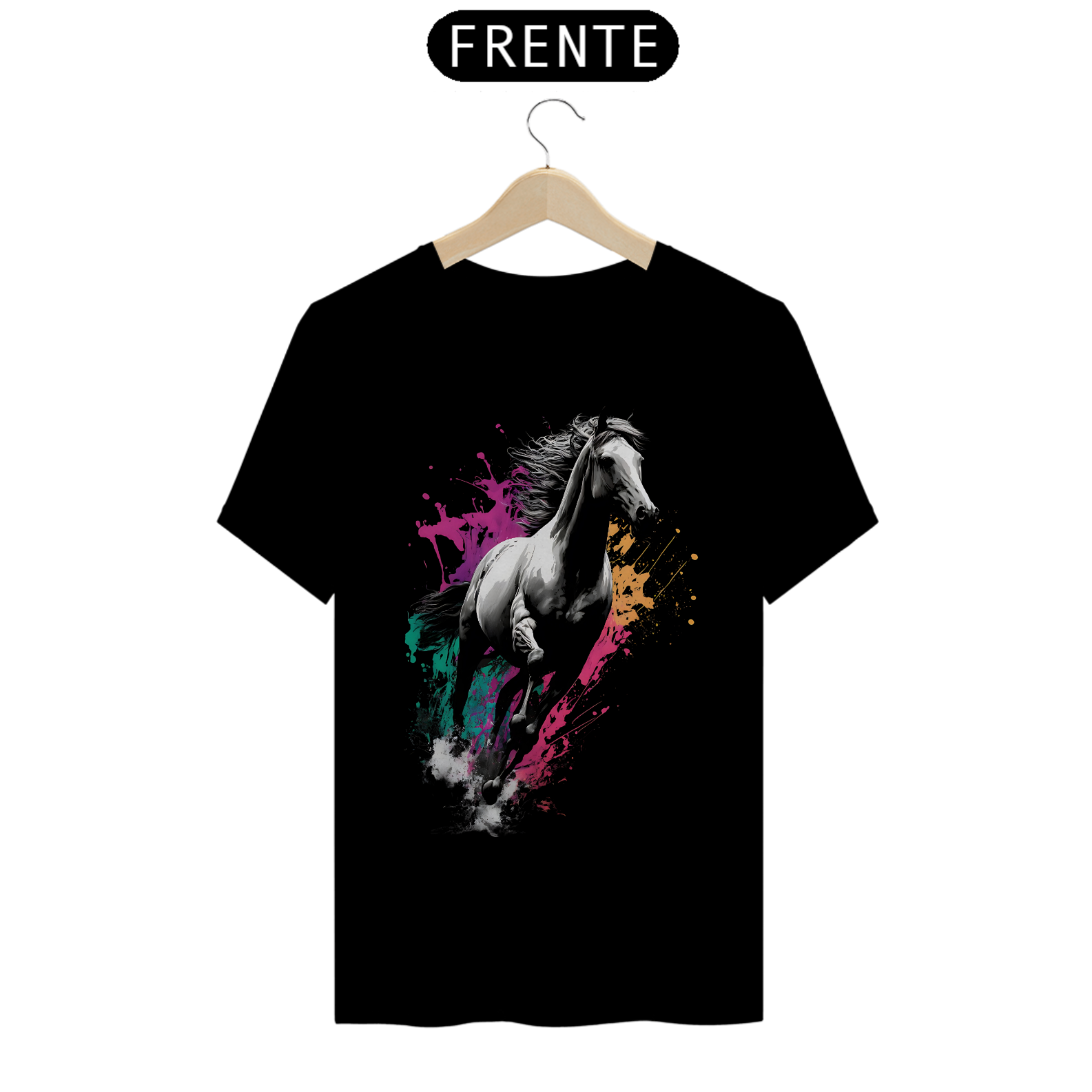 Camiseta T-Shirt Quality / Cavalo Árabe