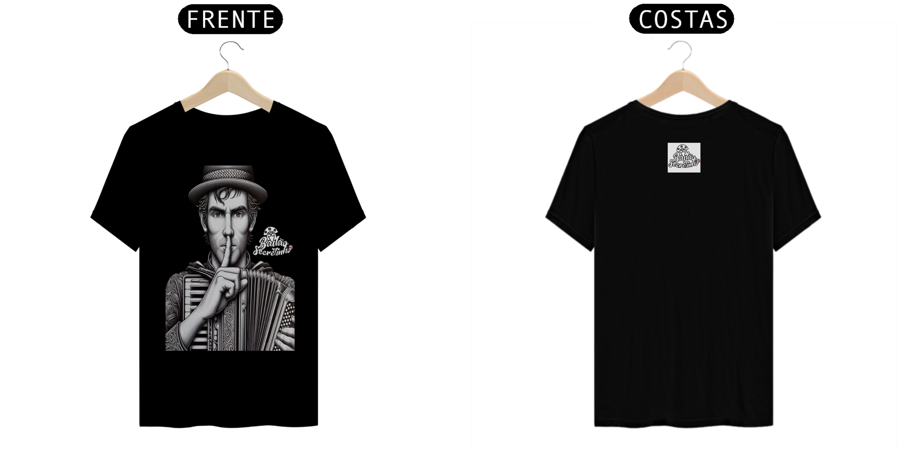 Camiseta Quality Sanfoneiro Secretinho 