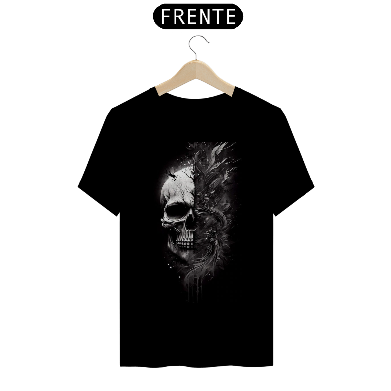 Nome do produto  T-Shirt Caveira Sombria