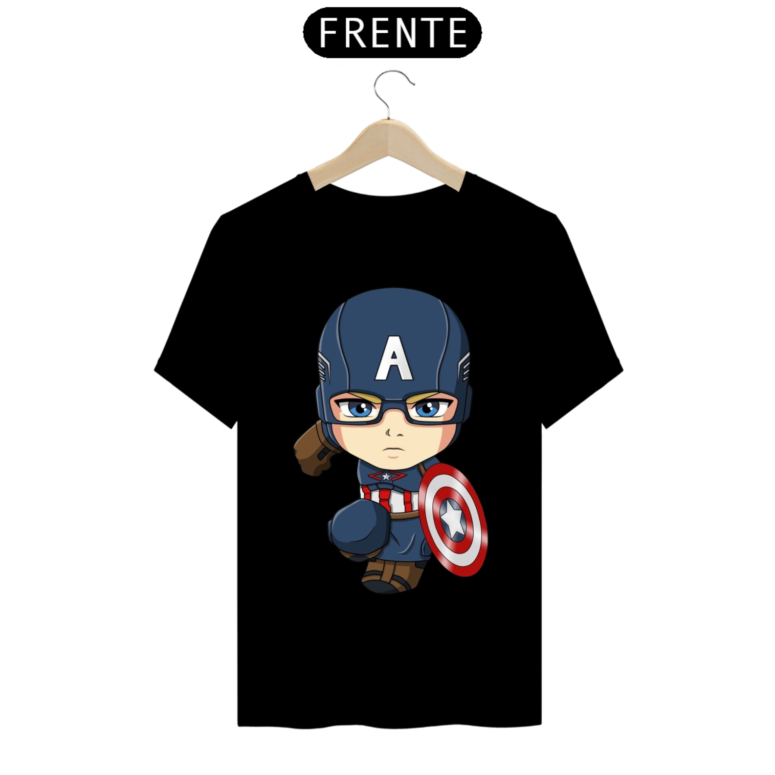 Nome do produto  T-Shirt Mini Capitão América