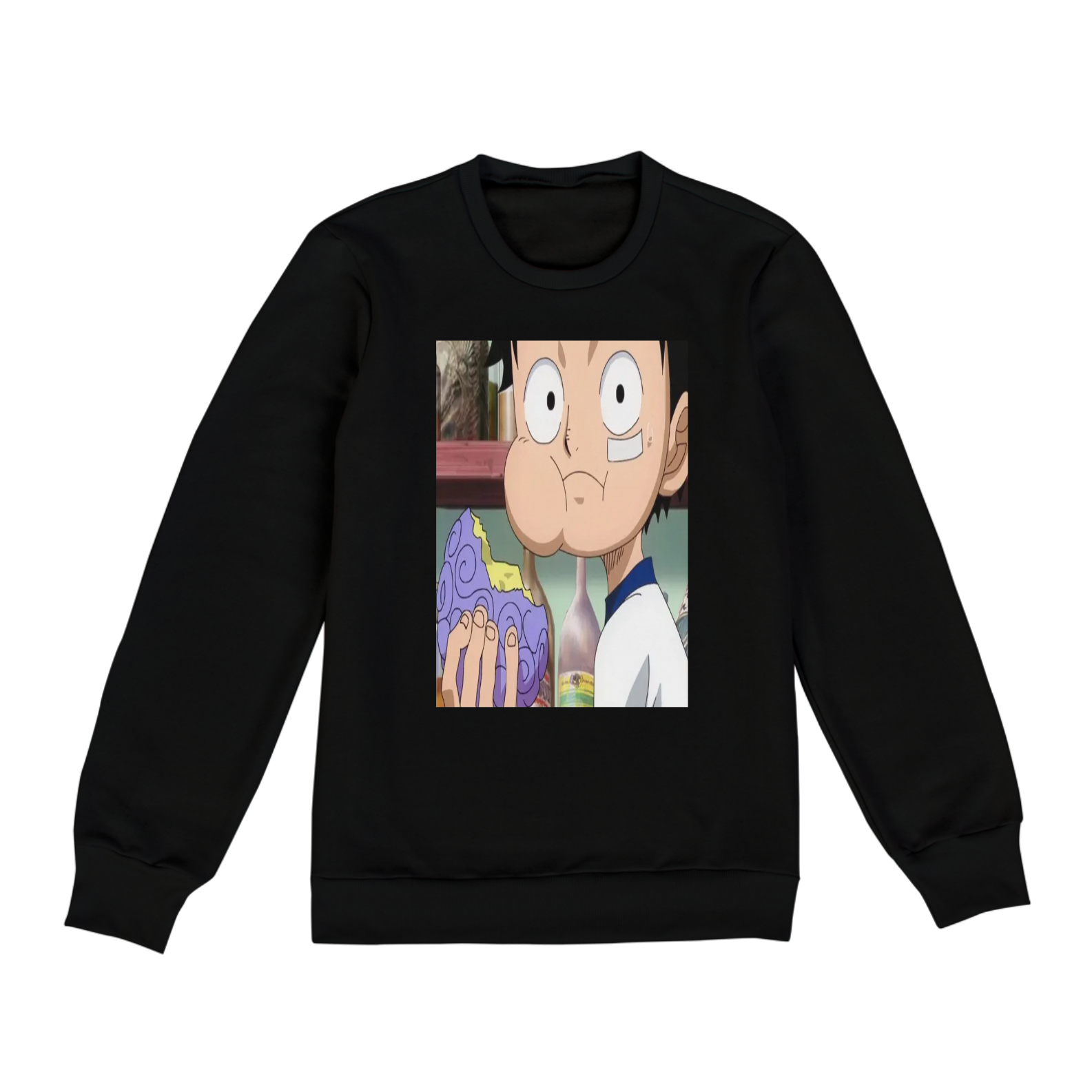blusa do luffy comendo ad gomu gomu no mi