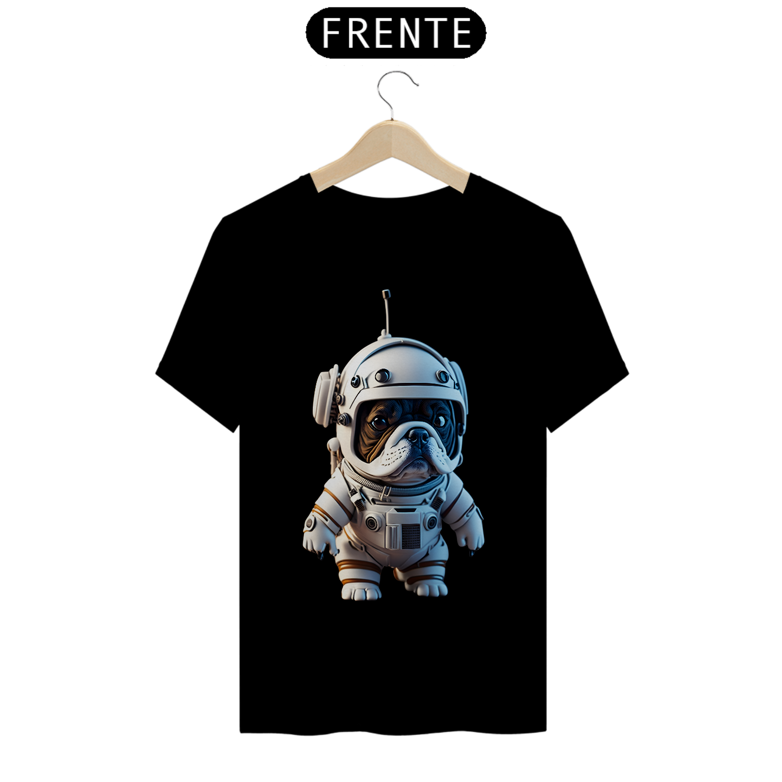 Camiseta Cachorro astronauta