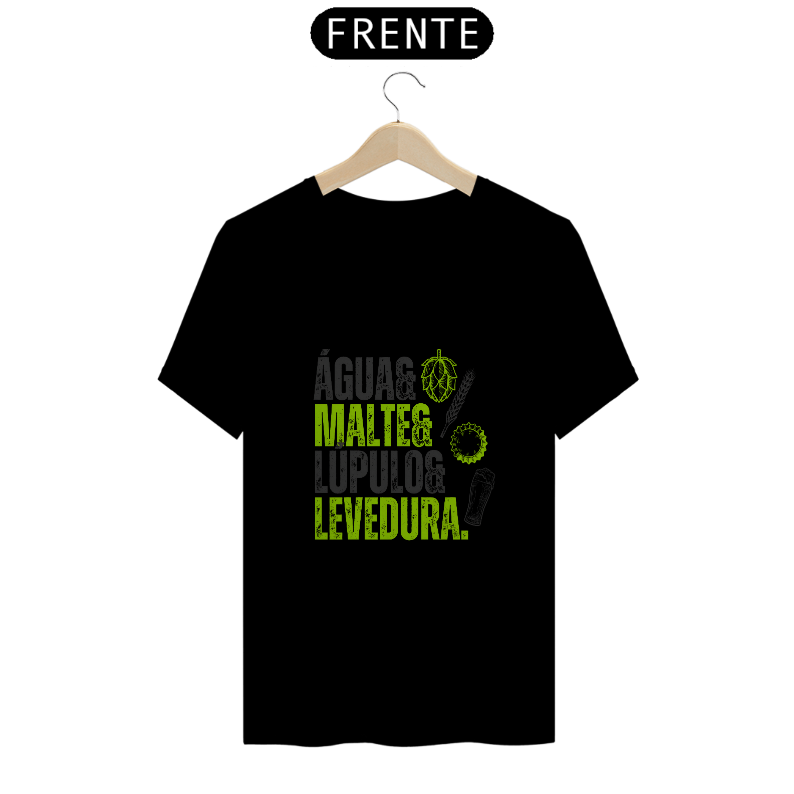 Camiseta Água Malte Lúpulo e Levedura