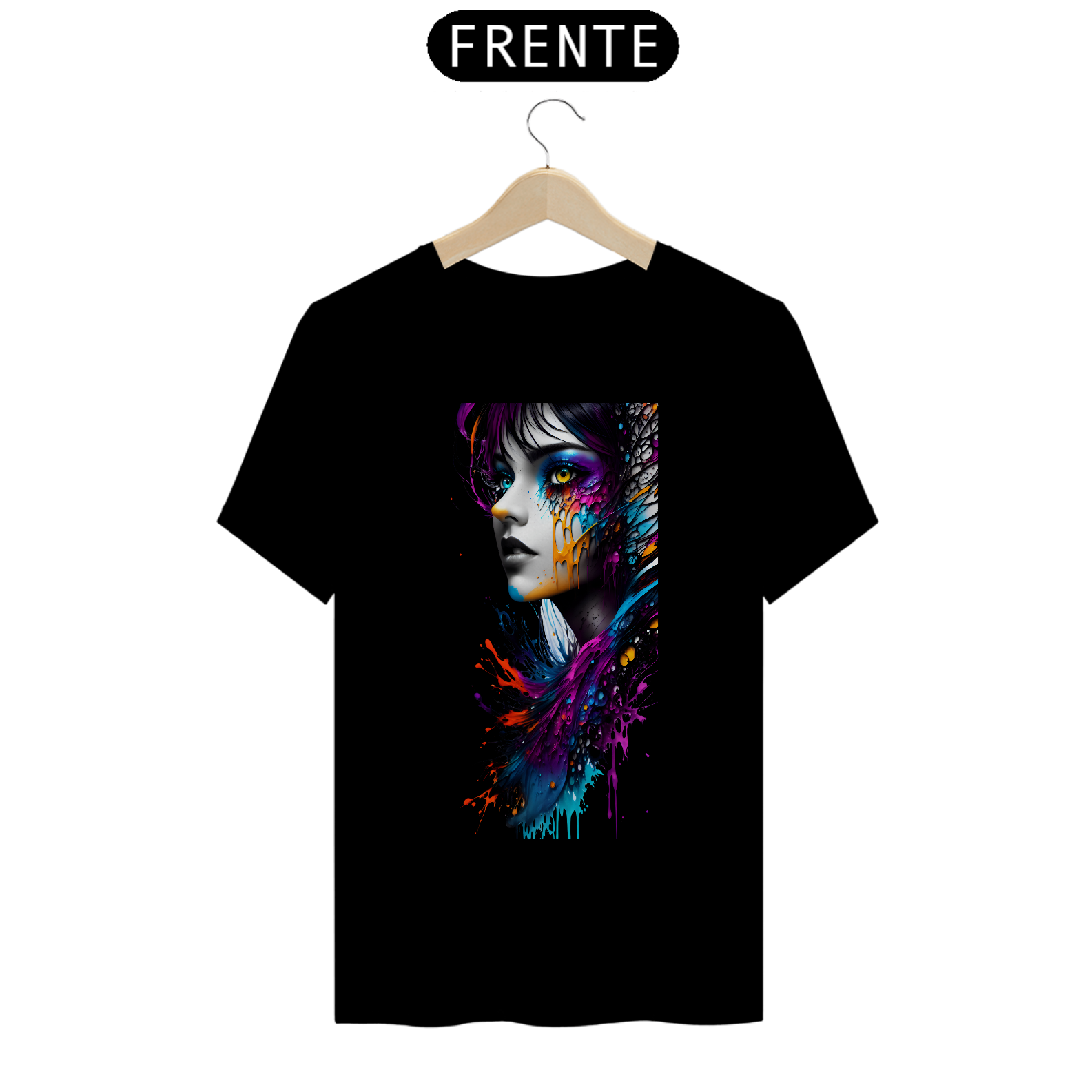 Camiseta Mulher Arte IA