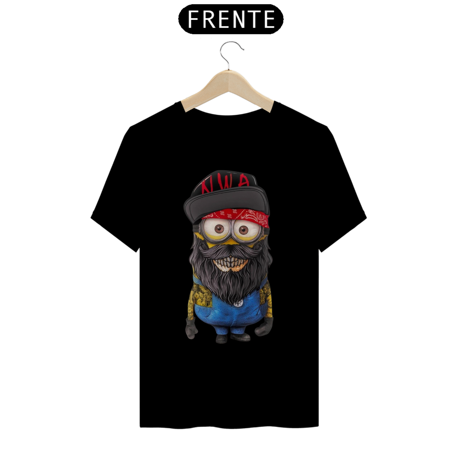 Camiseta Minion Barbudo Arte IA