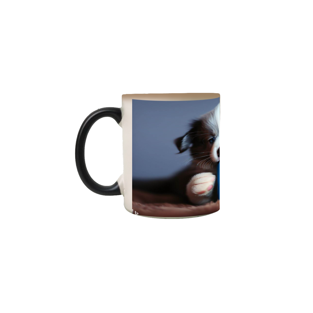 Caneca Mágica Cachorro Café 