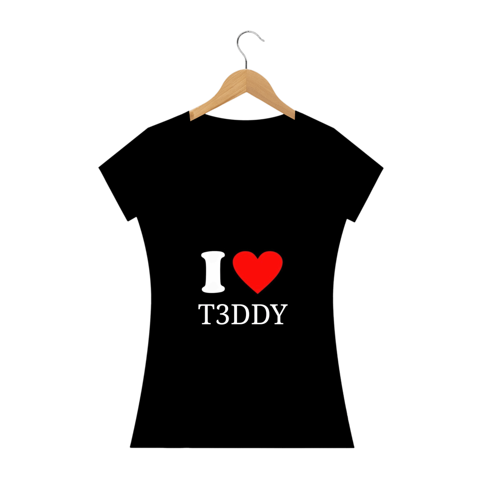 I love t3ddy camiseta feminina