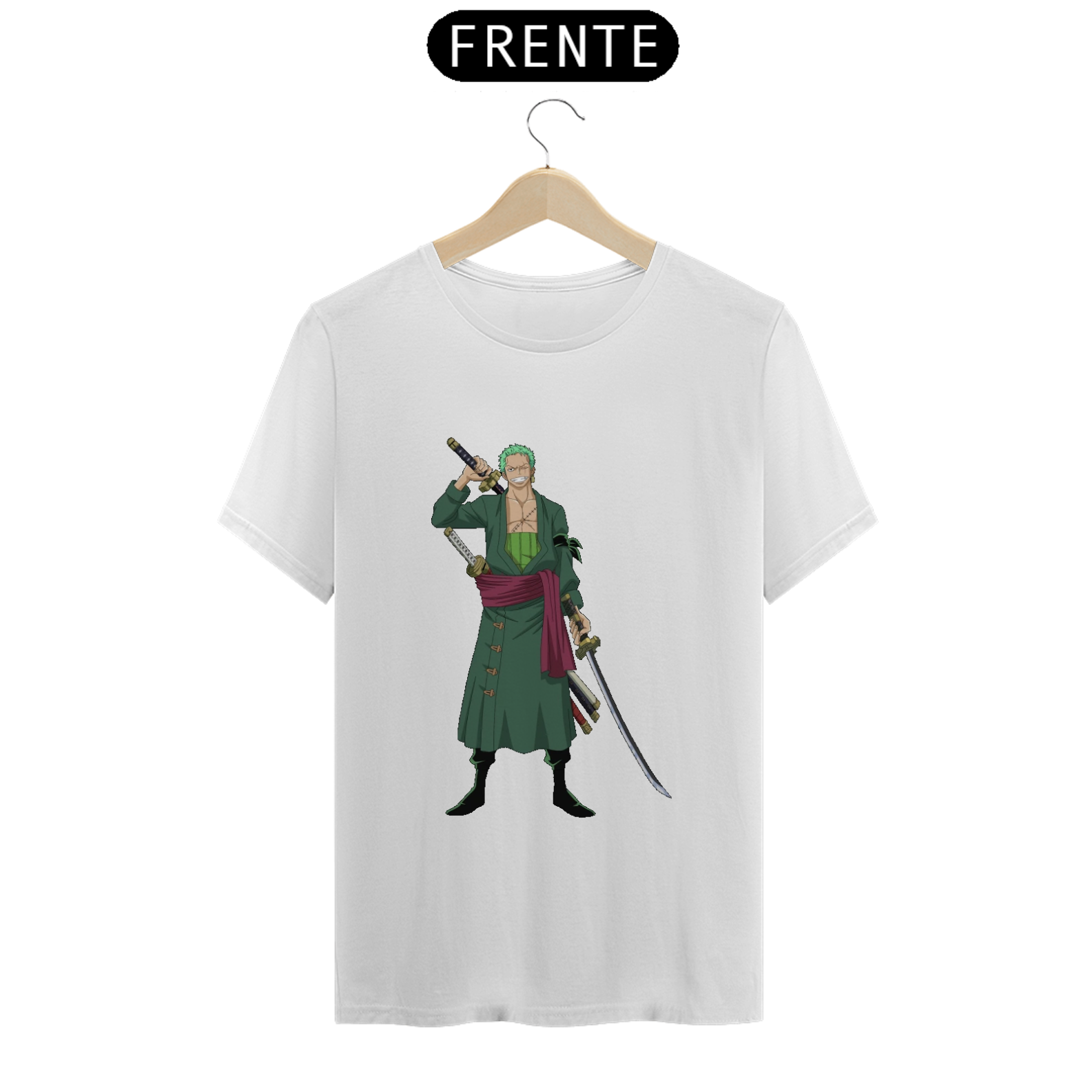 Camiseta Zoro T-Shirt Clássica Unisexx
