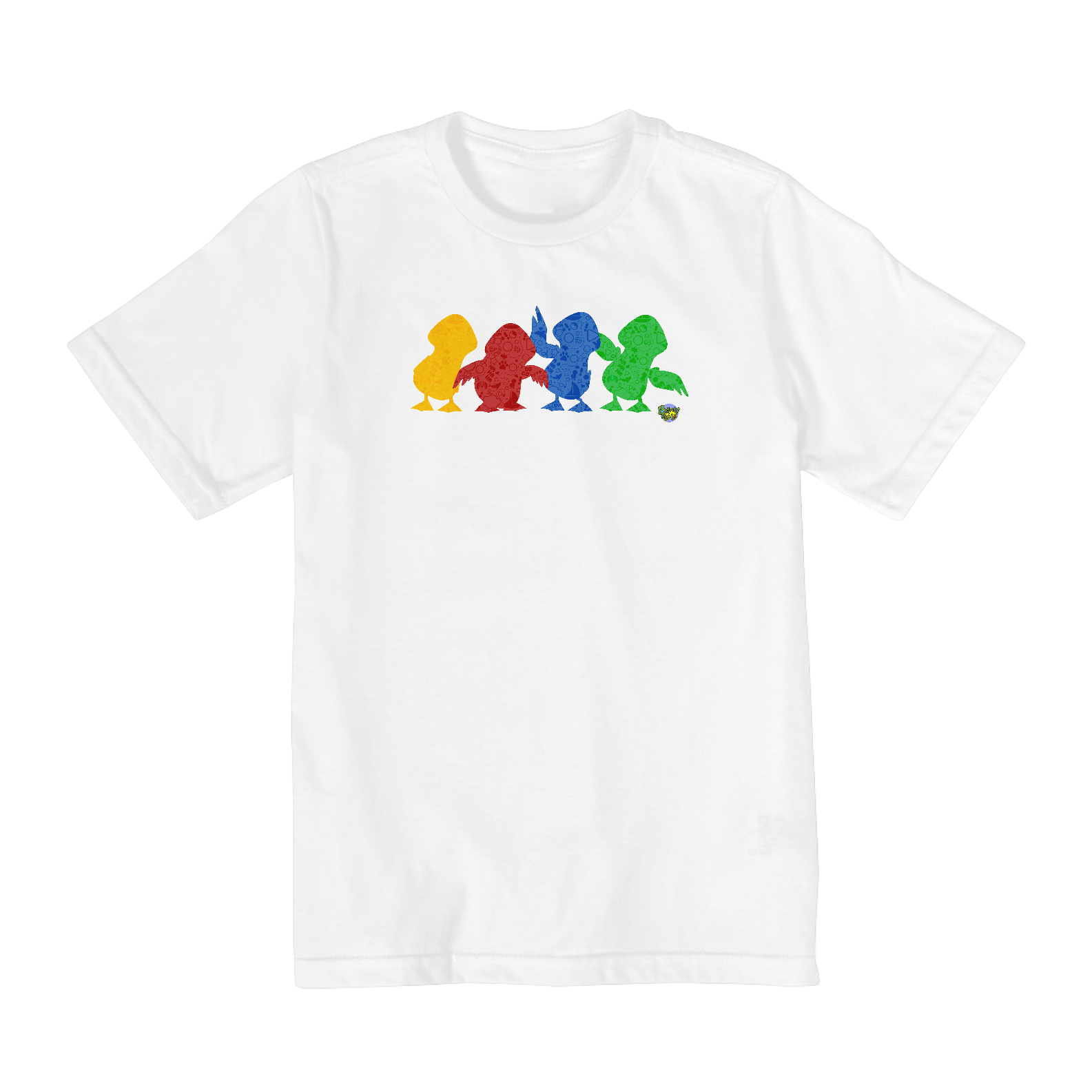 T-Shirt Infantil Patinhos Silhueta (2 a 8)