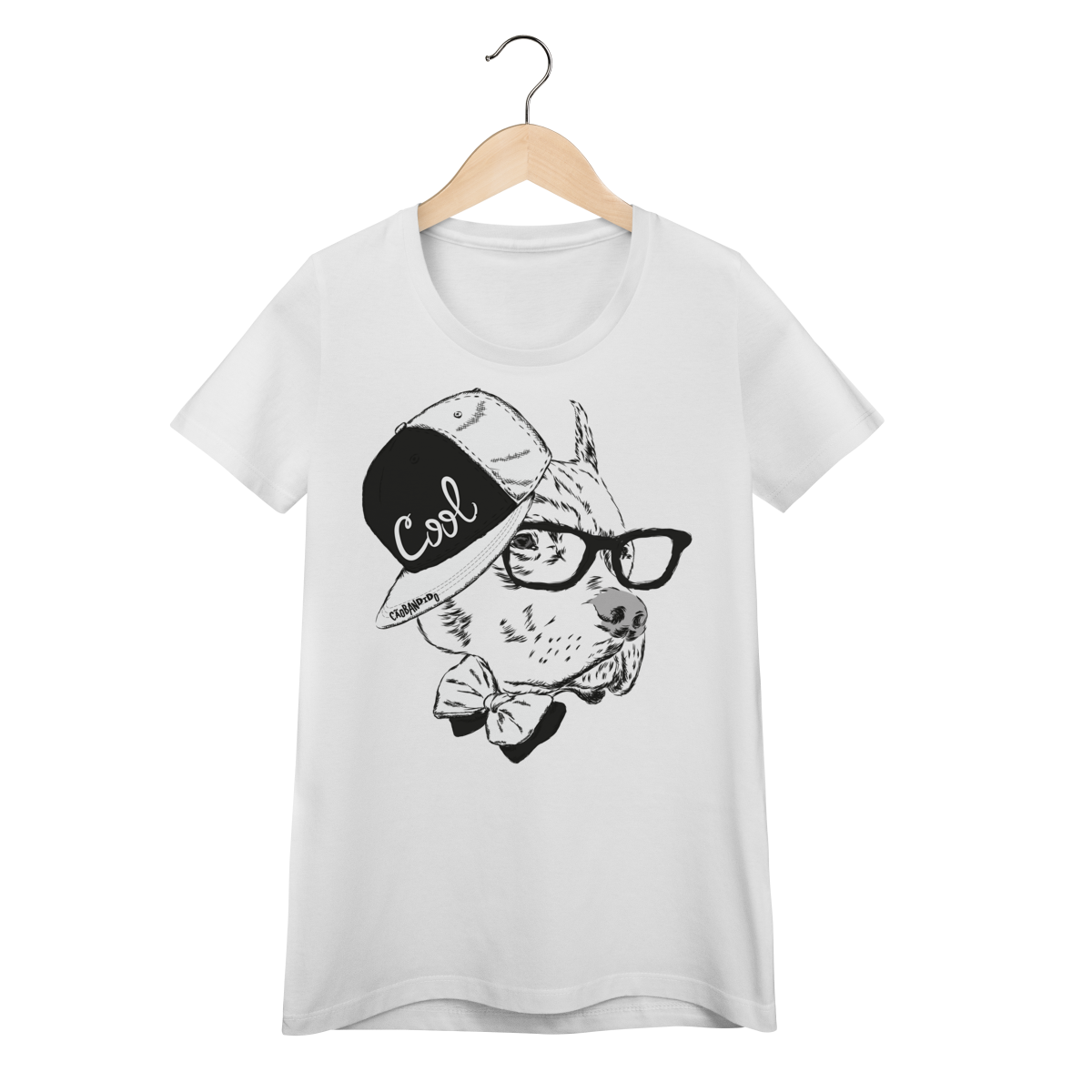 Baby Look Pitbull de Boné e Óculos