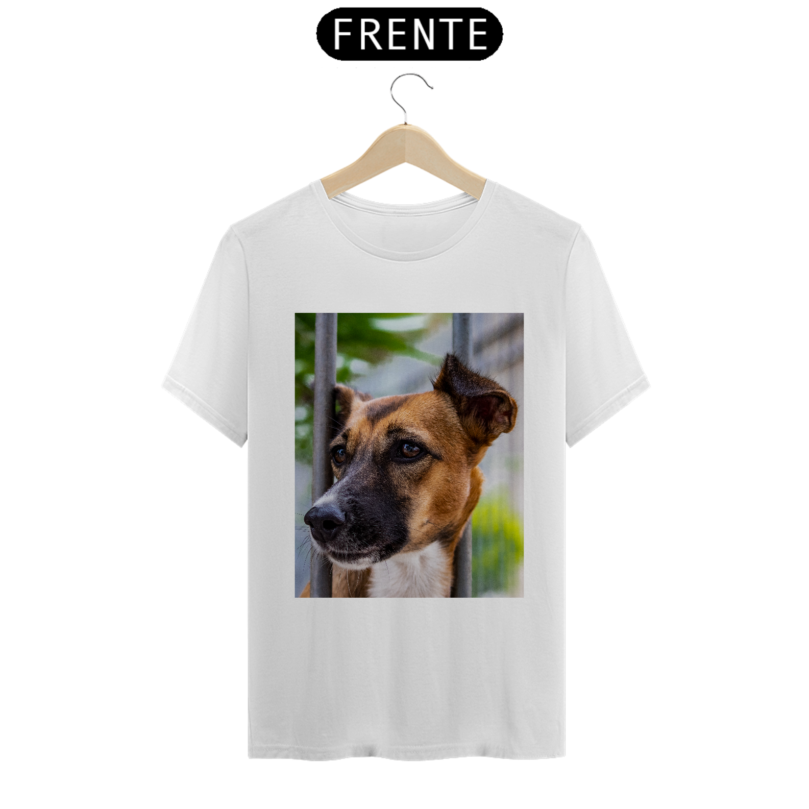 Cachorro atrás das grades - Tecido classic