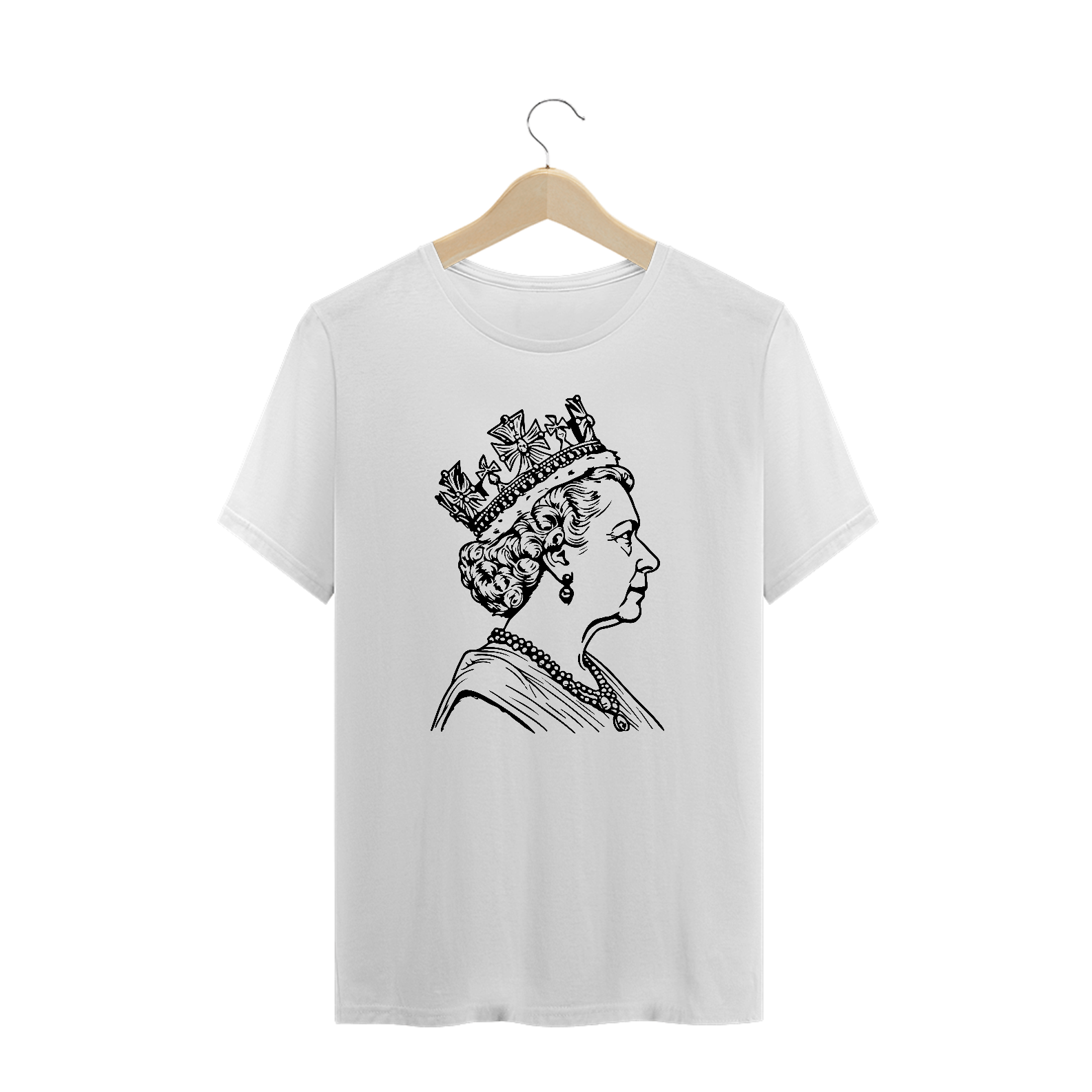Camiseta Plus Size - Rainha Elizabeth