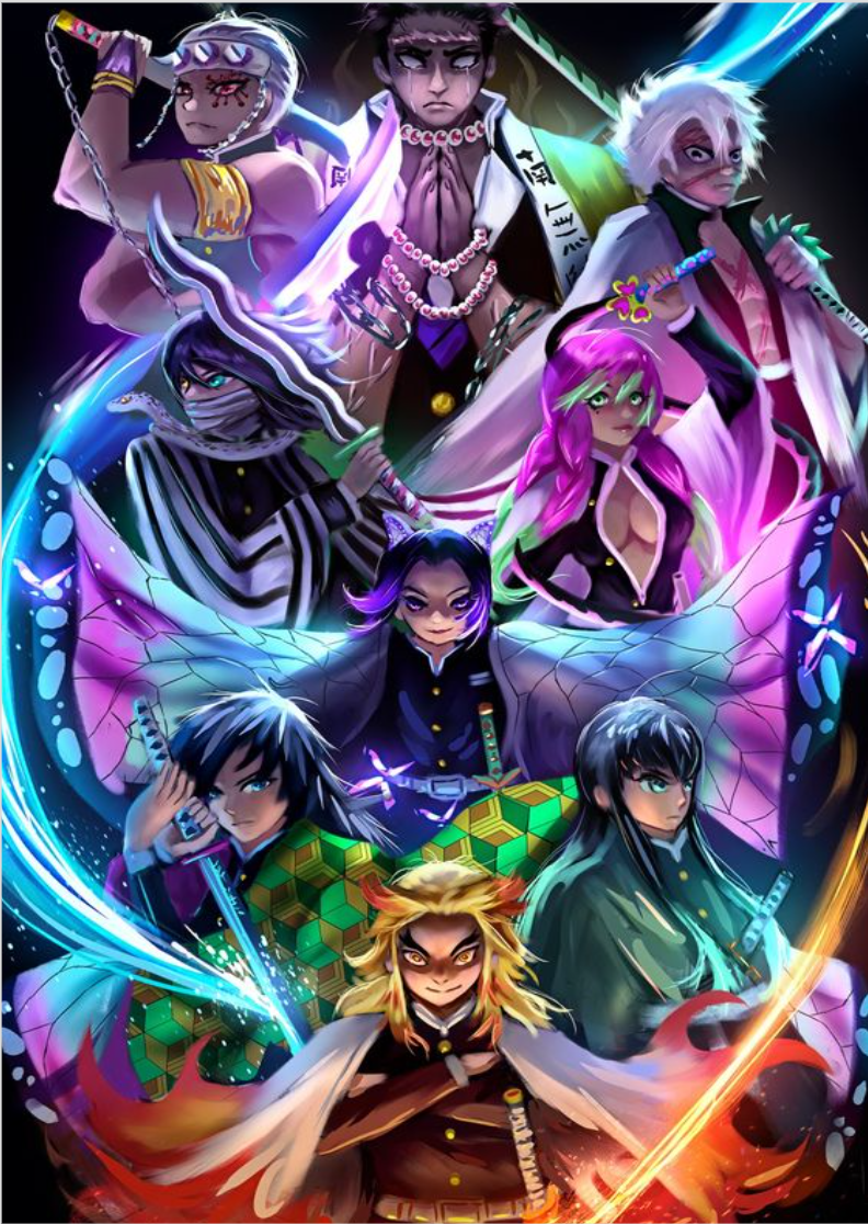 Pôster Hashiras | Demon Slayer