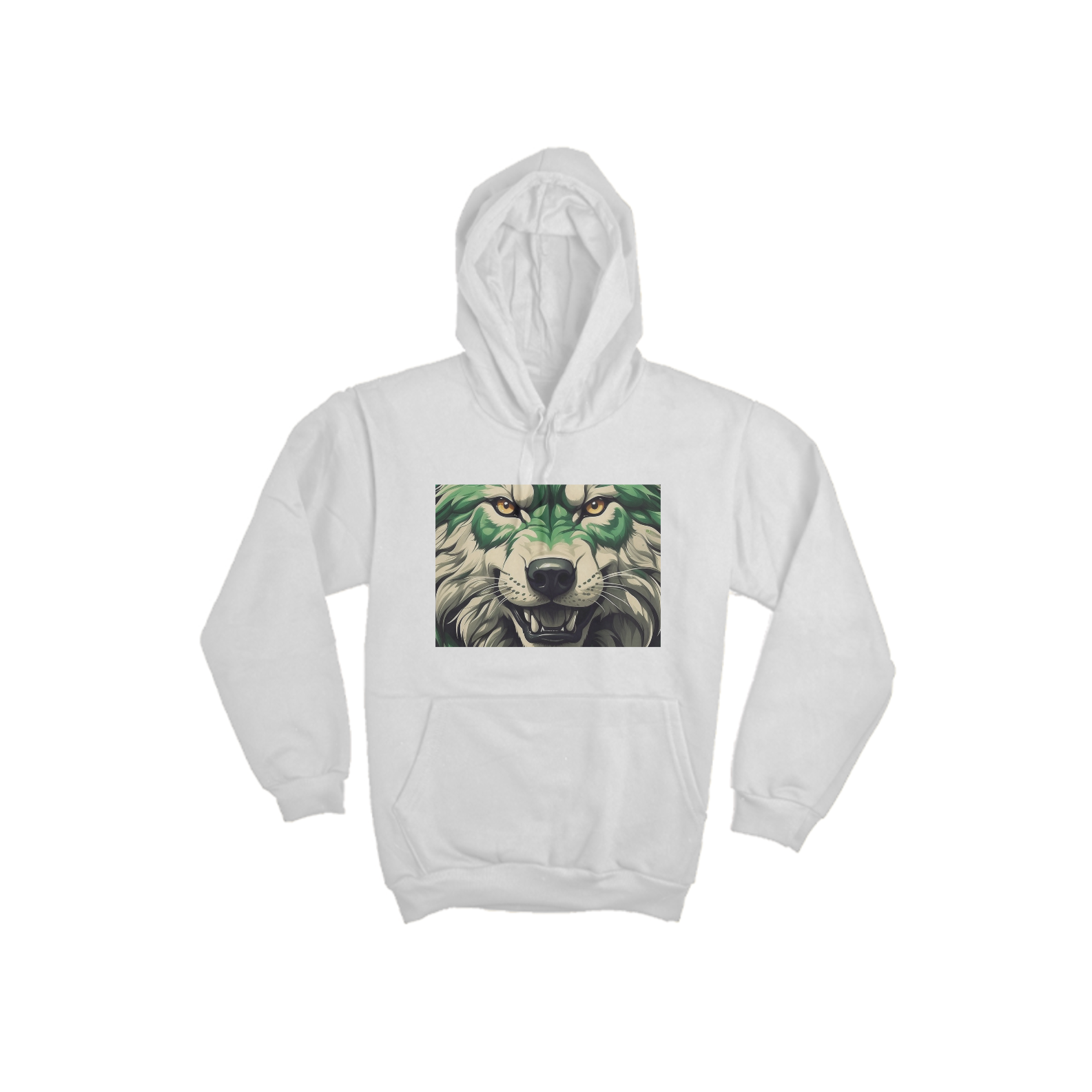 Moletom Canguru Lobo Verde