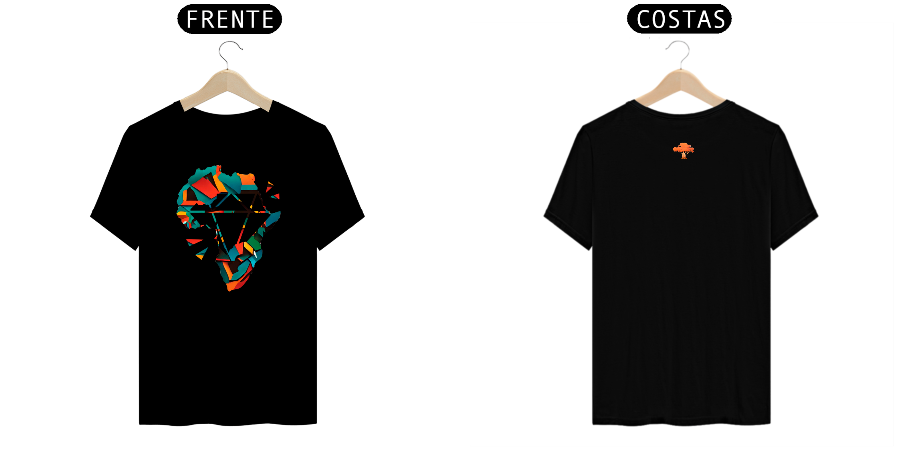 Nome do produto  Camiseta Diamante Bruto Cores Africanas logo 
