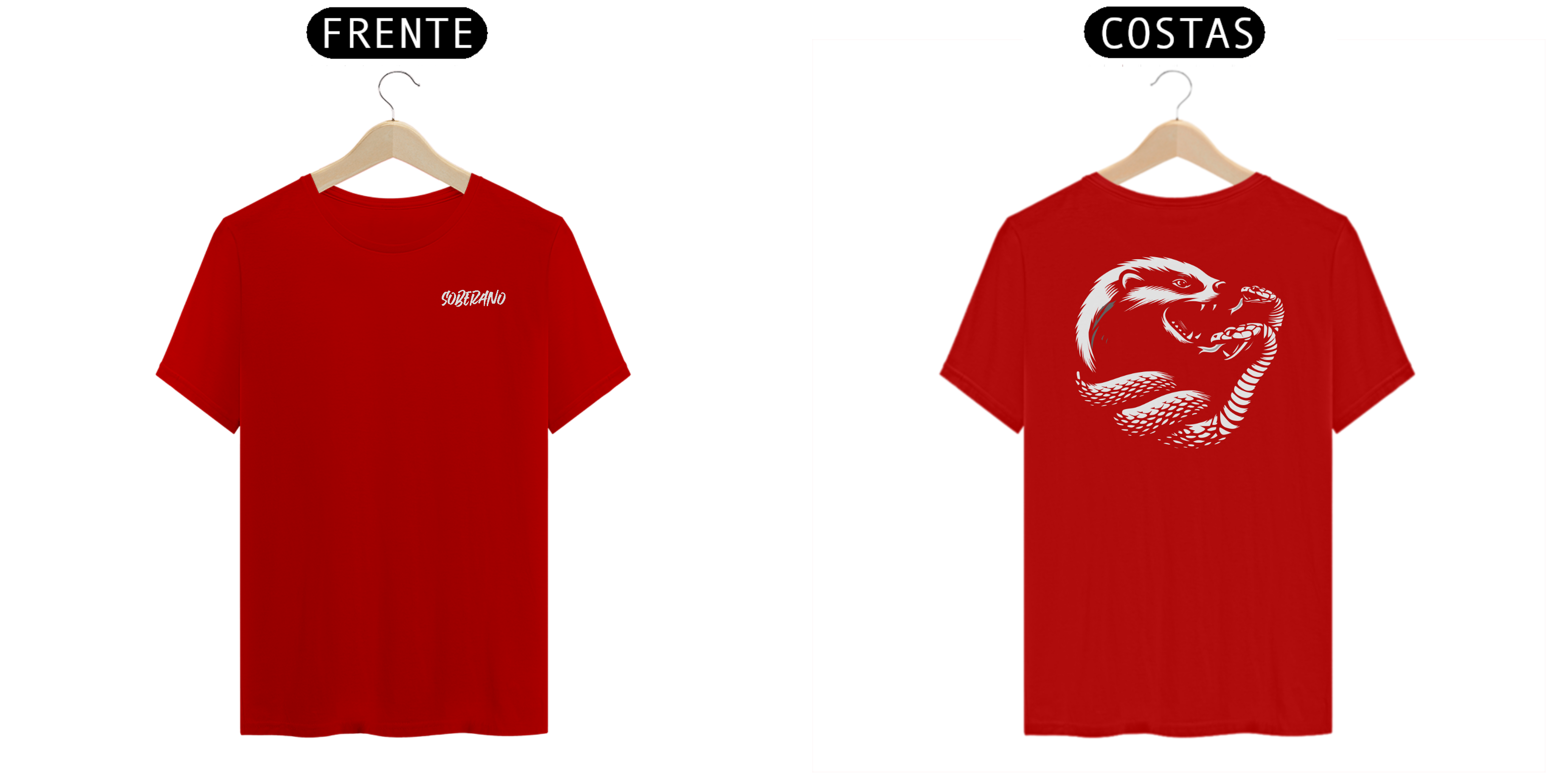 Camisa Soberano Básica Estampa Branca 