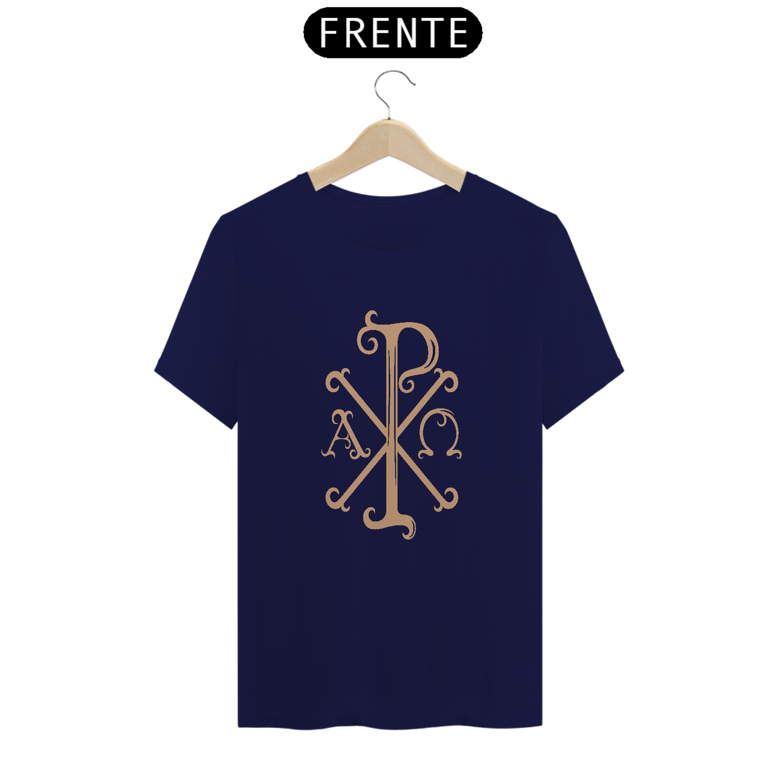 Camiseta Basic Cristograma PX Chi Rho Ouro
