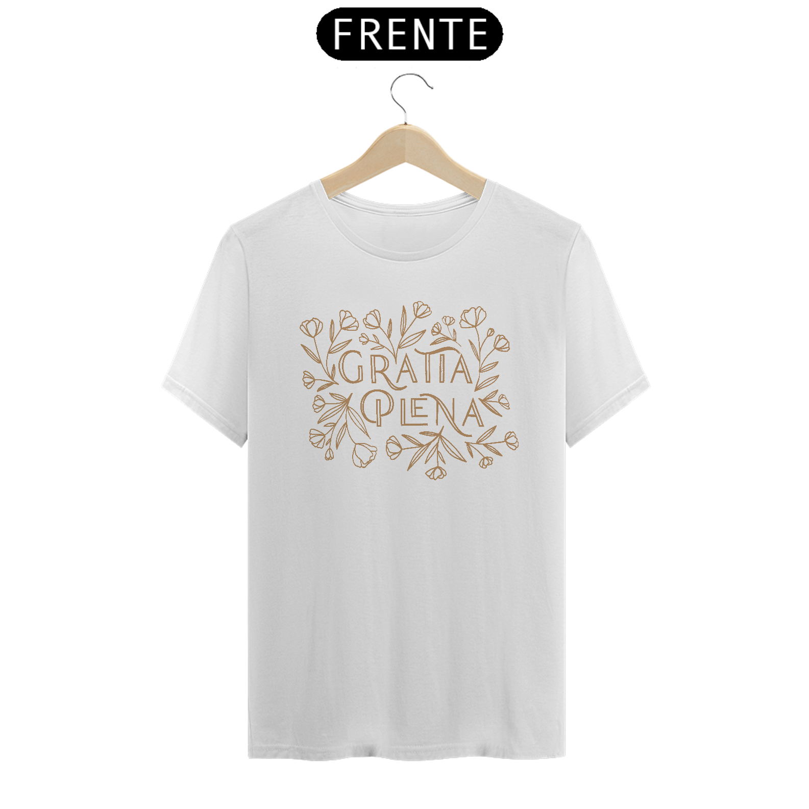 Camiseta Basic Gratia Plena Ouro