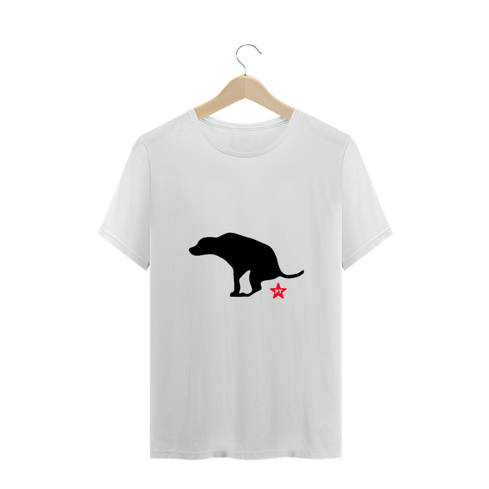 T-SHIRT PLUS SIZE - DOGUINHO ANTIPETISTA