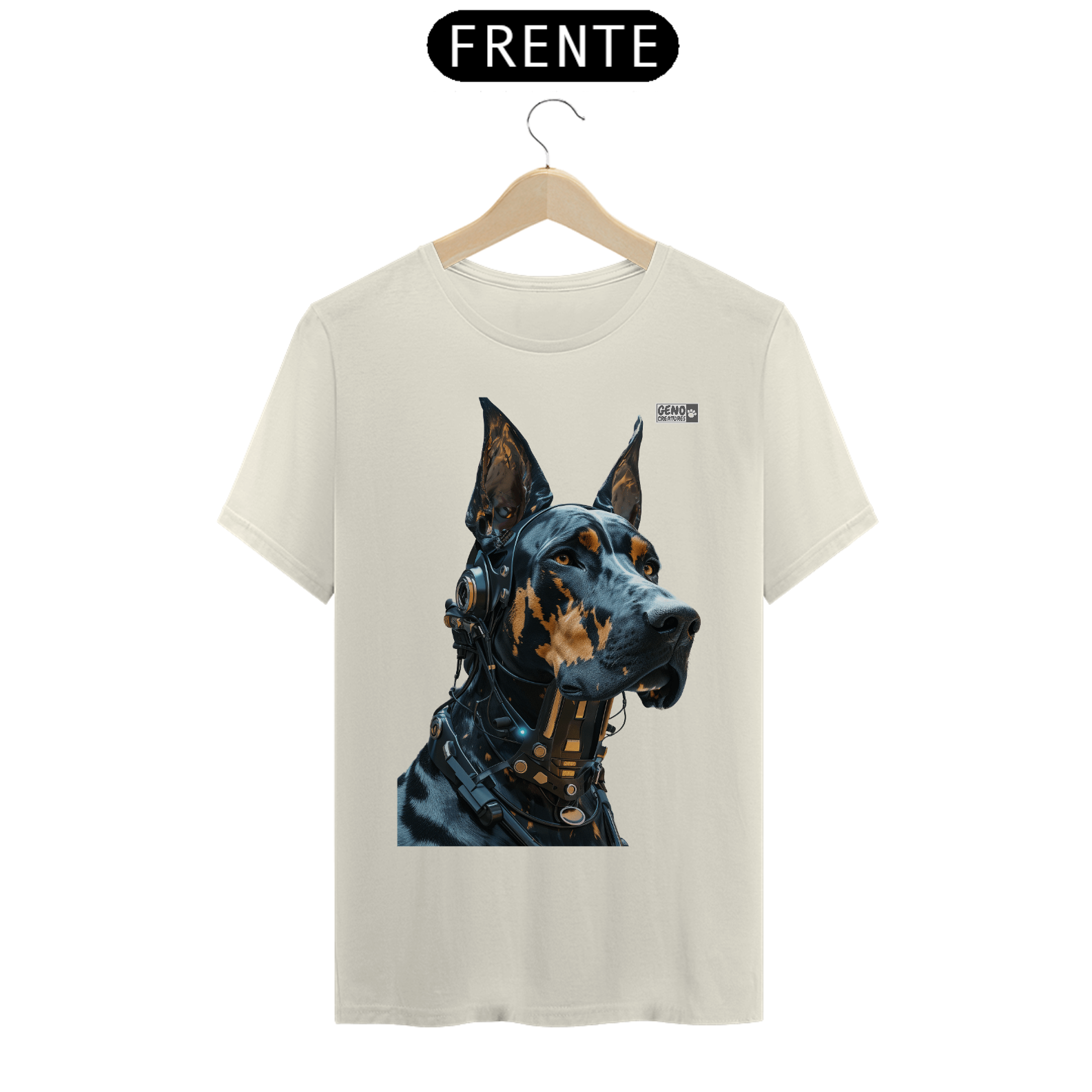 Nome do produto: Camisa Premium -  Cachorro Dobermann
