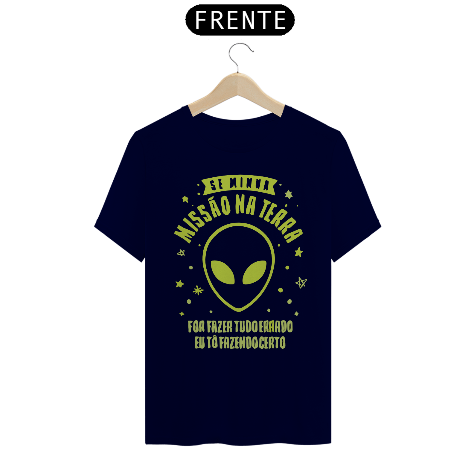 ALIEN MISSÃO NA TERRA - Camiseta Personalizada com Estampa Geek