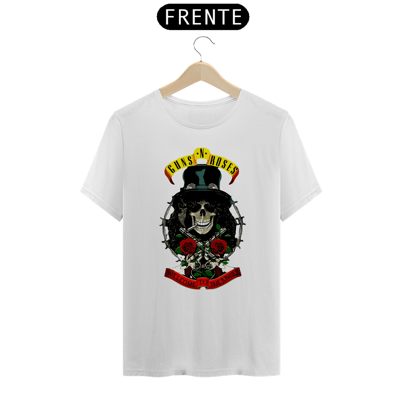 GUNS N'ROSES THE RING - Camiseta Personalizada com Estampa de Banda
