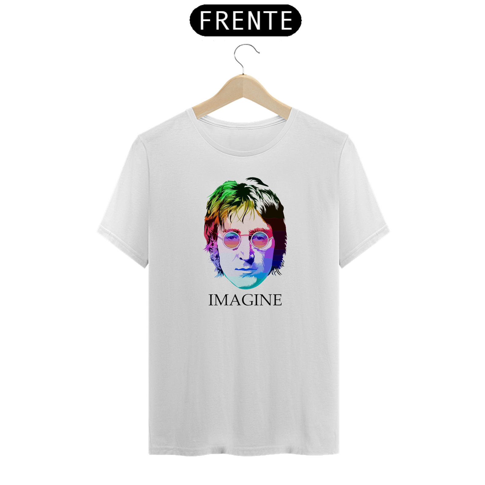 JOHN LENON IMAGINE - Camiseta Personalizada com Estampa de Rock