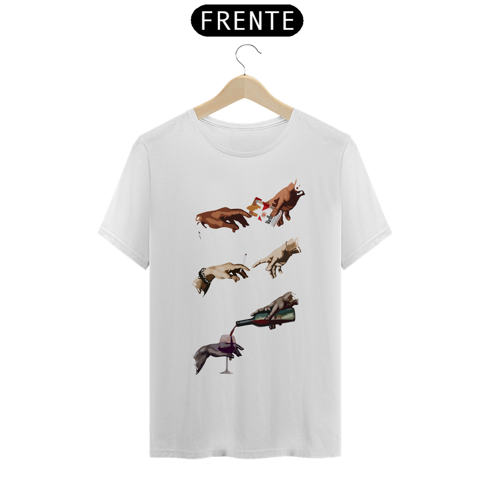 VÍCIOS POR MICHELANGELO - Camiseta Personalizada com Estampa Divertida